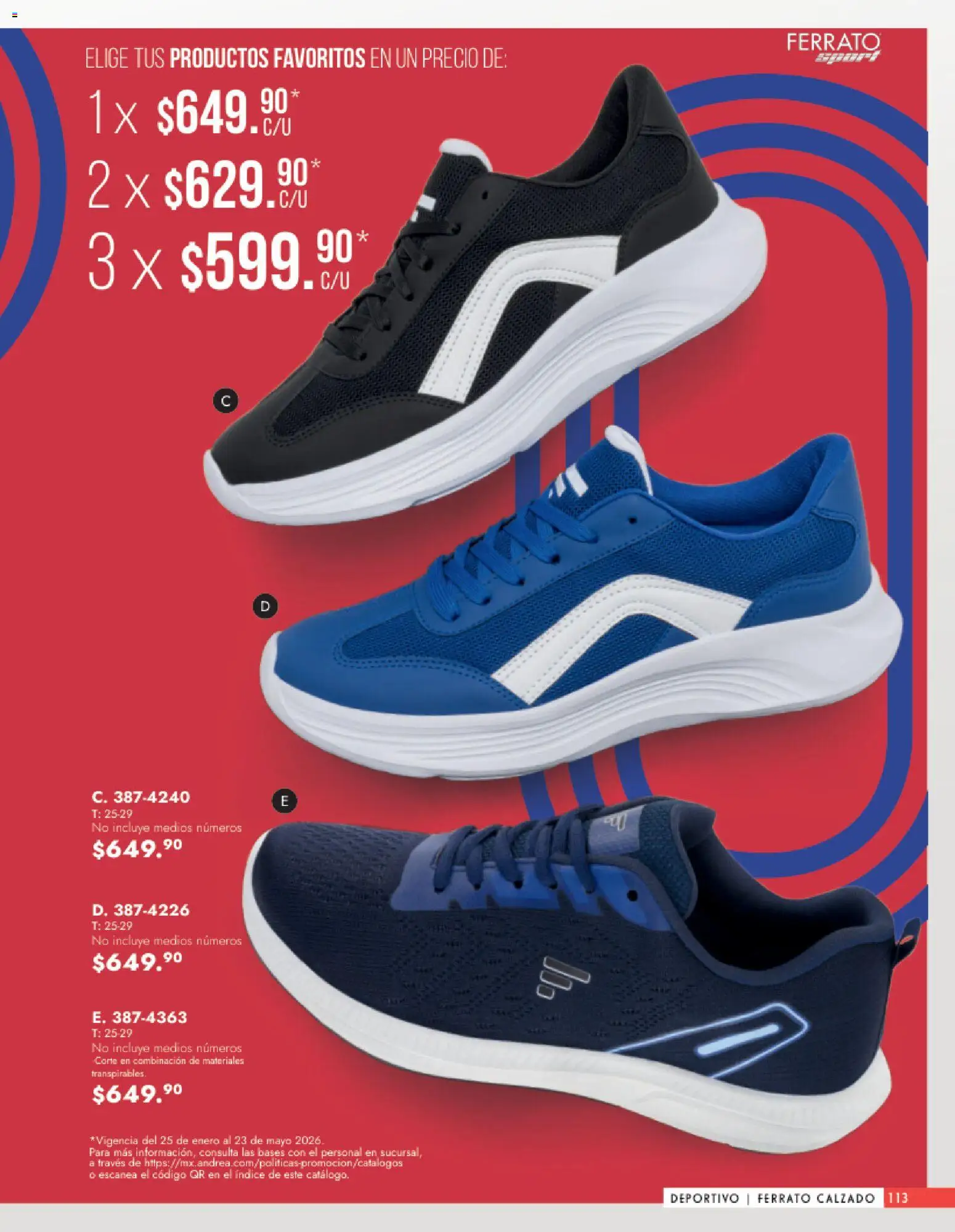 Vista previa las ofertas de la tienda Andrea - Catálogo Calzado Caballero desde el 25/01/2026 