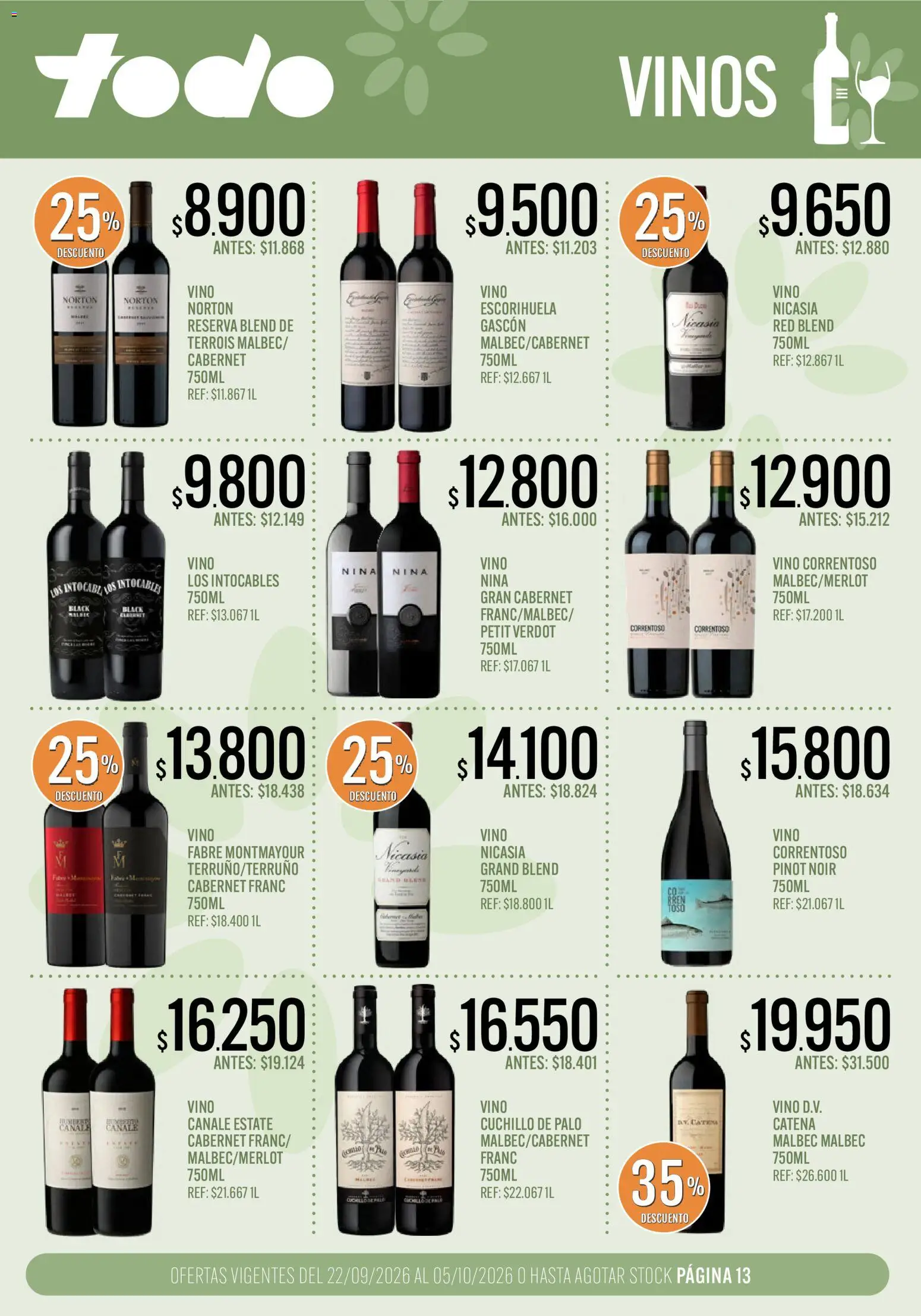 Vista previa del folleto de la tienda Supermercados TODO válido desde el 22/09/2026 