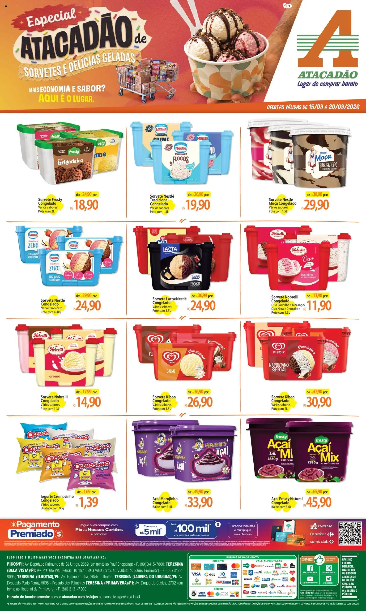 Pré-Visualização do folheto "Atacadão ofertas - PI" da loja Atacadão válido a partir de 15/09/2026