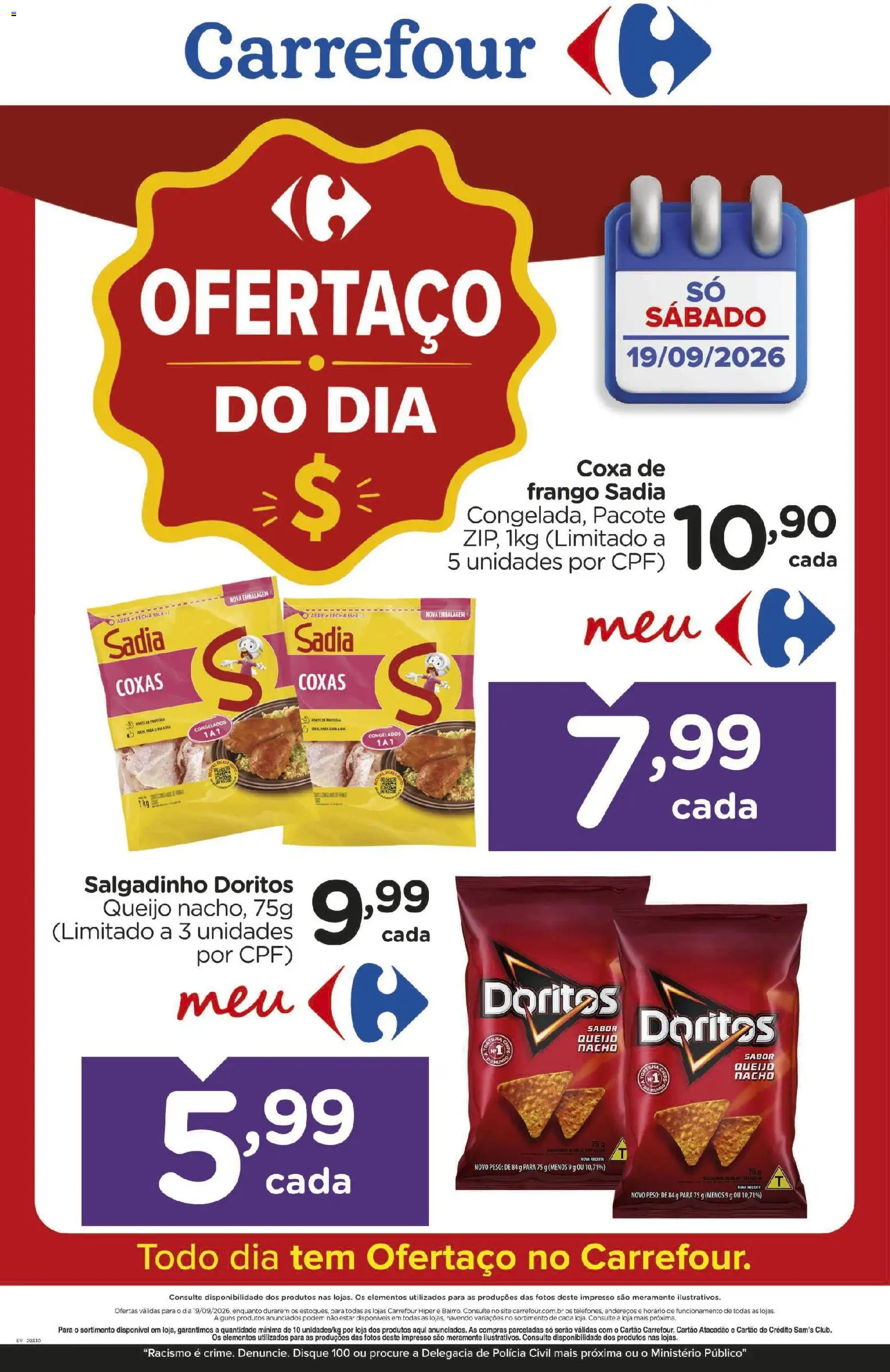 Pré-Visualização do folheto "Carrefour ofertas do Dia" da loja Carrefour válido a partir de 19/09/2026