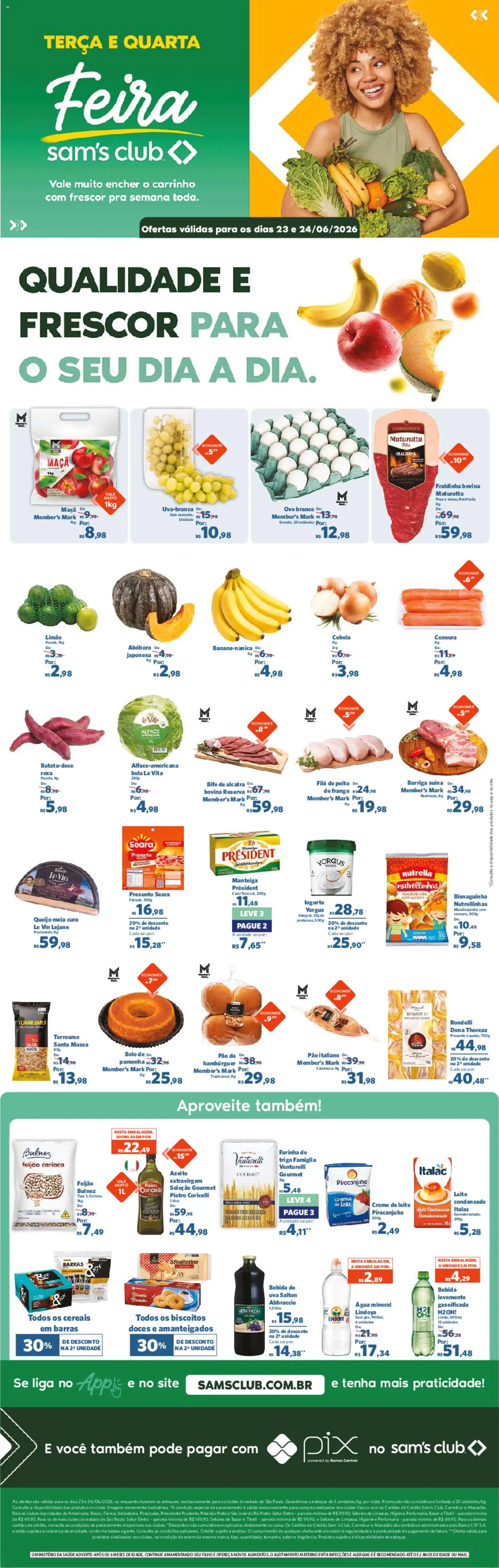 Pré-Visualização do folheto "Sam's Club - Ofertas da semana" da loja Sam's Club válido a partir de 23/06/2026