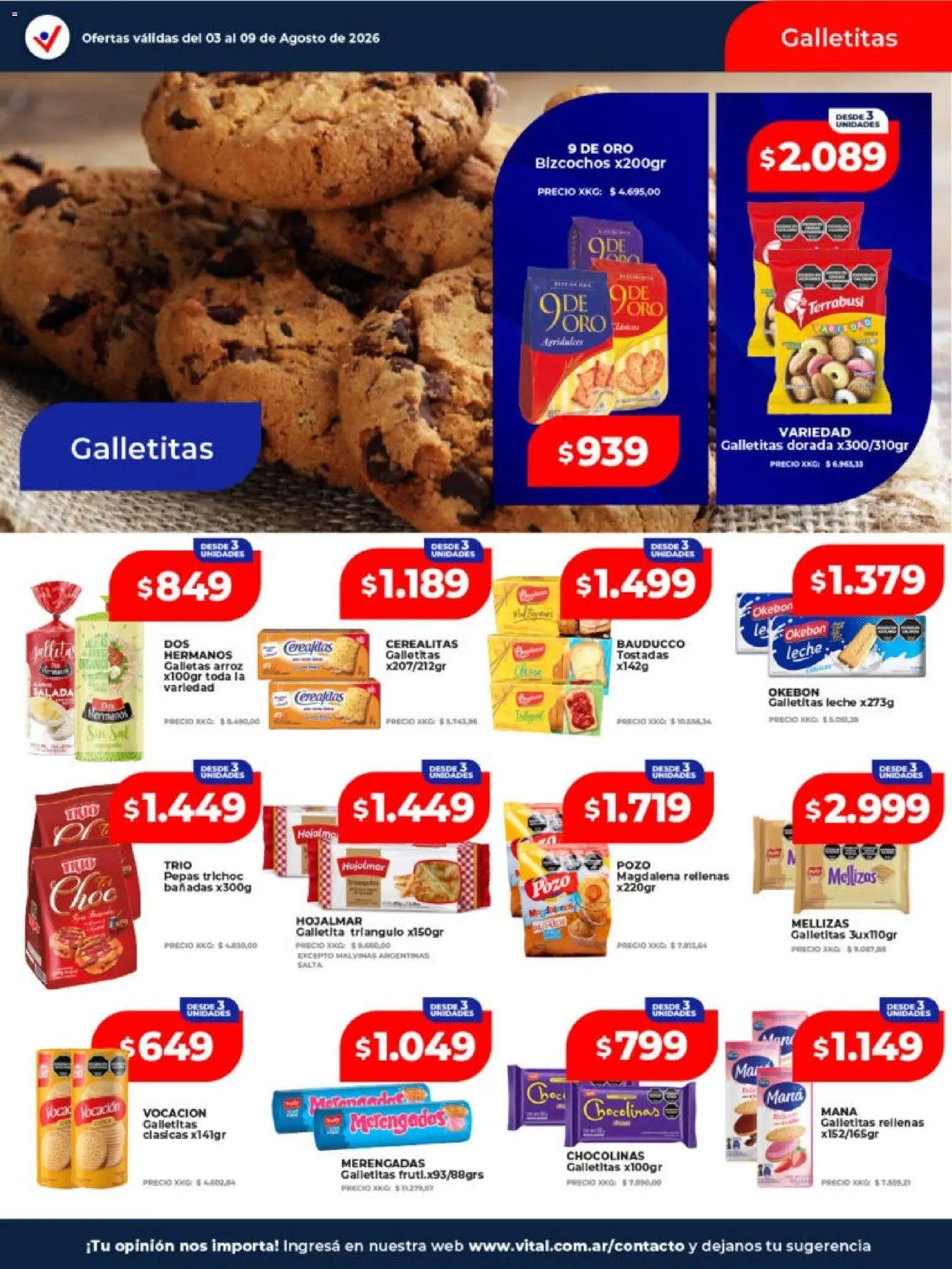 Vista previa del folleto de la tienda Vital válido desde el 03/08/2026 