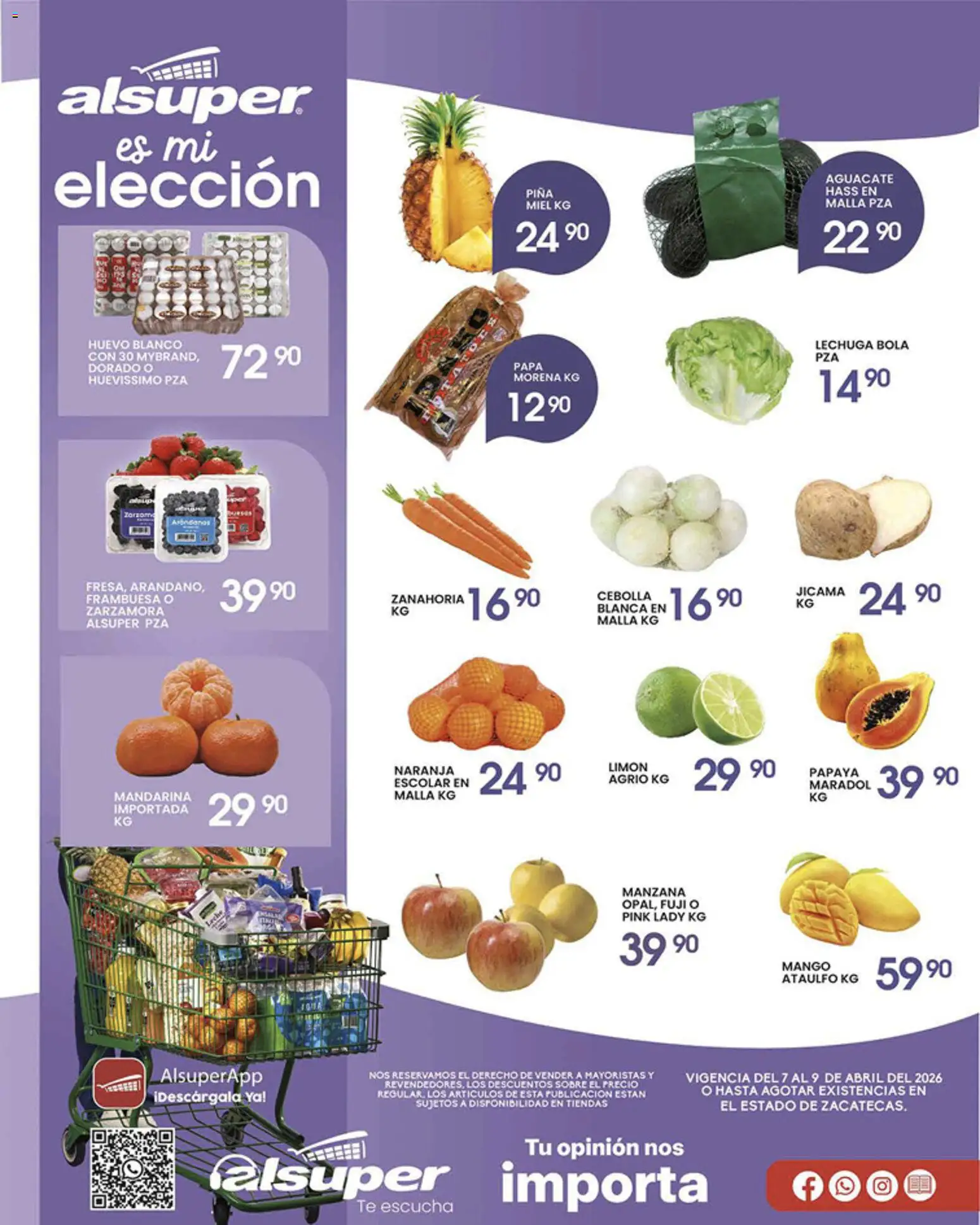 Vista previa las ofertas de la tienda Alsuper - Alsuper folleto Zacatecas desde el 07/04/2026 