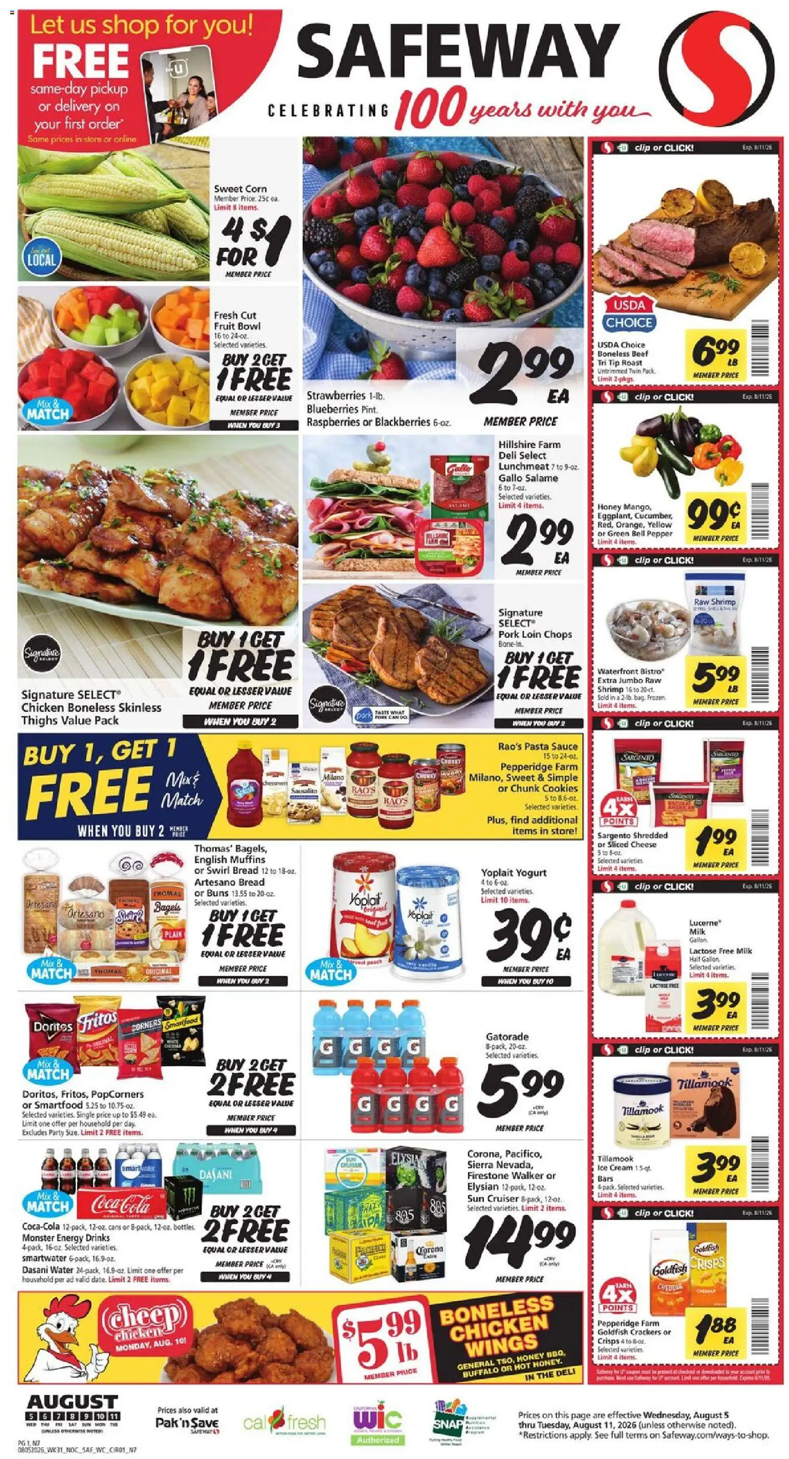 Ad Preview of Safeway Safeway Weekly Ad from 08/05/2026