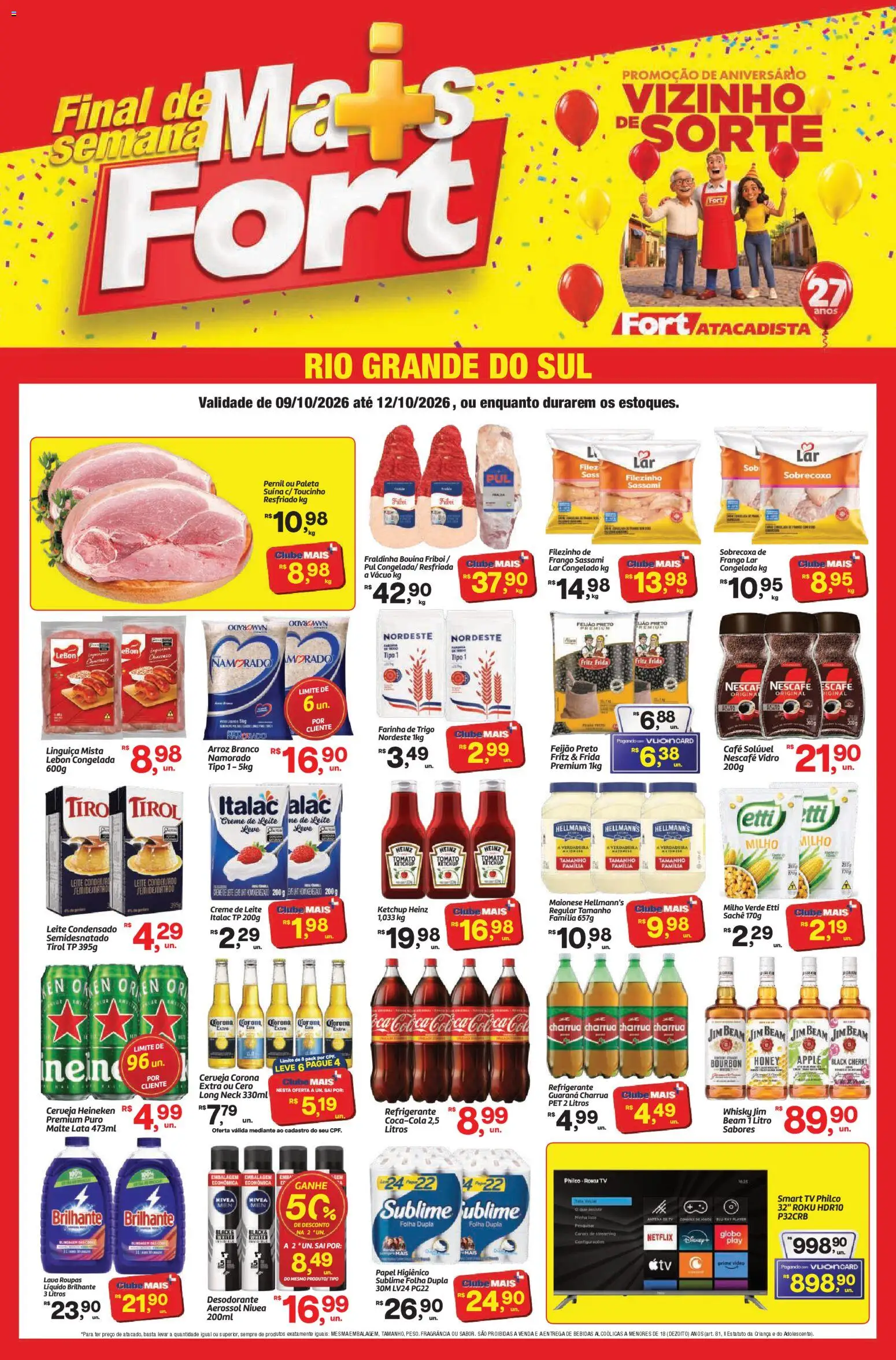 Pré-Visualização do folheto "Fort Atacadista ofertas FDS" da loja Fort Atacadista válido a partir de 09/10/2026