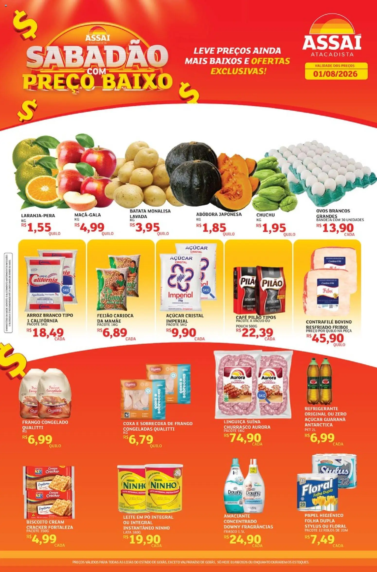 Pré-Visualização do folheto "Assaí Atacadista ofertas - GO" da loja Assaí Atacadista válido a partir de 01/08/2026