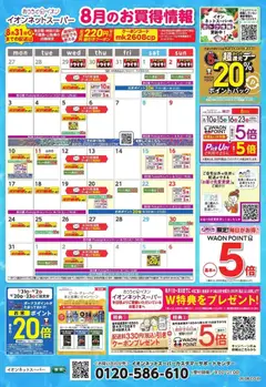 イオンの2026/08/01から2026/08/31までのチラシはここイオン - 8月のお買得情報