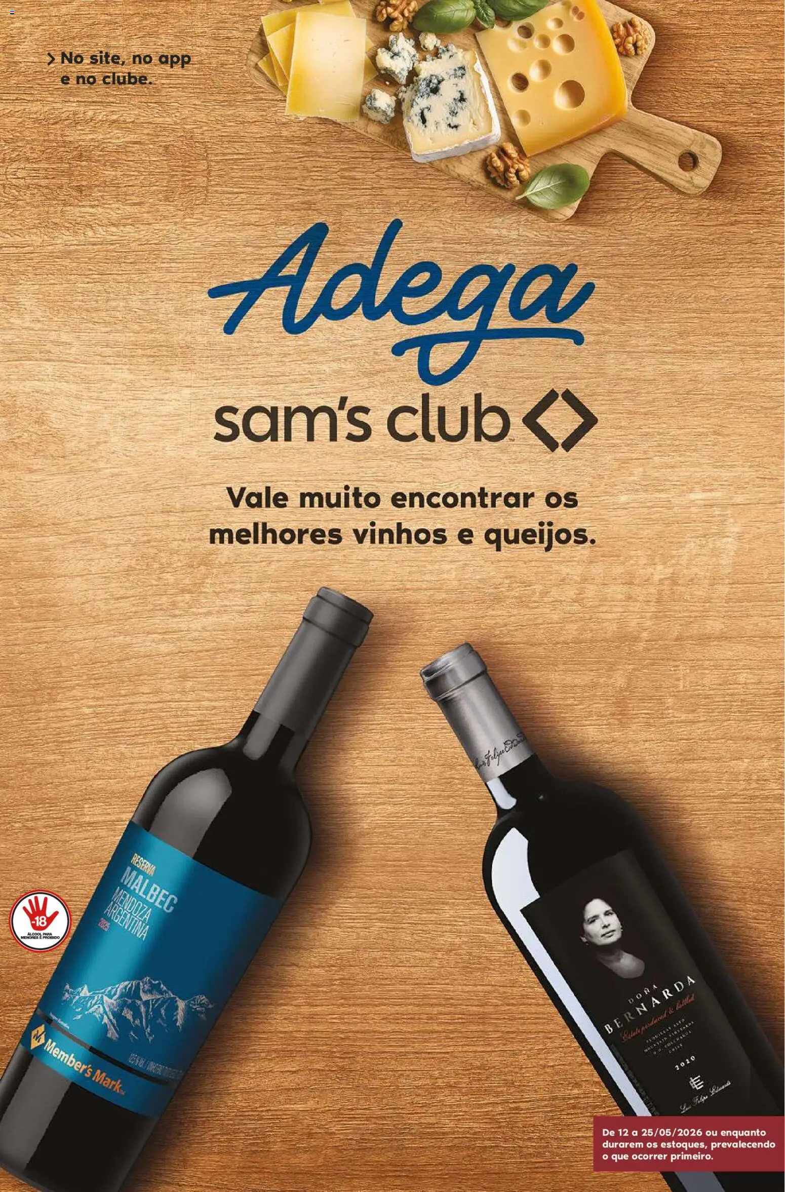Pré-Visualização do folheto "Sam's Club ofertas Adega" da loja Sam's Club válido a partir de 12/05/2026