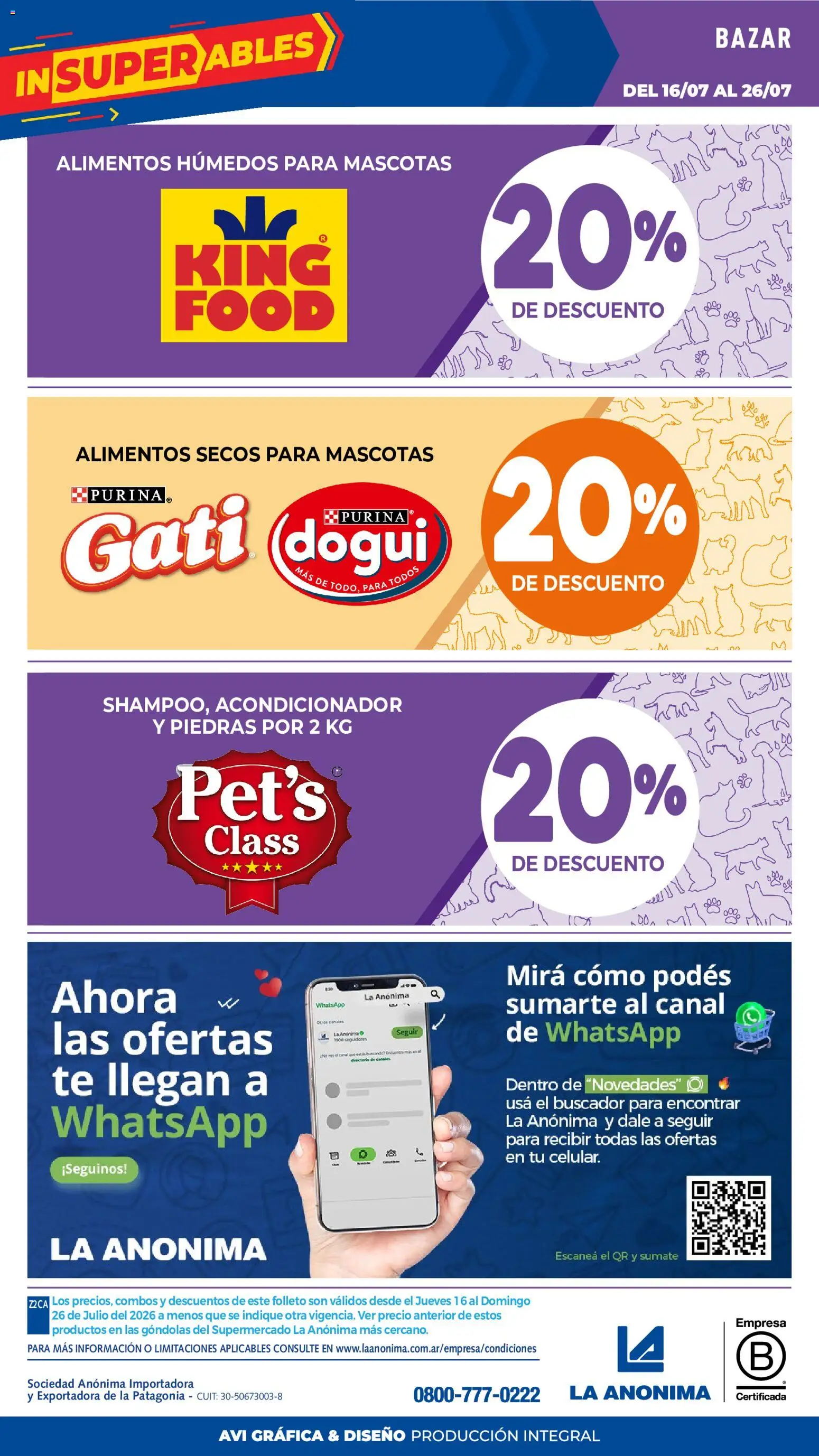 Vista previa del folleto de la tienda La Anonima válido desde el 16/07/2026 