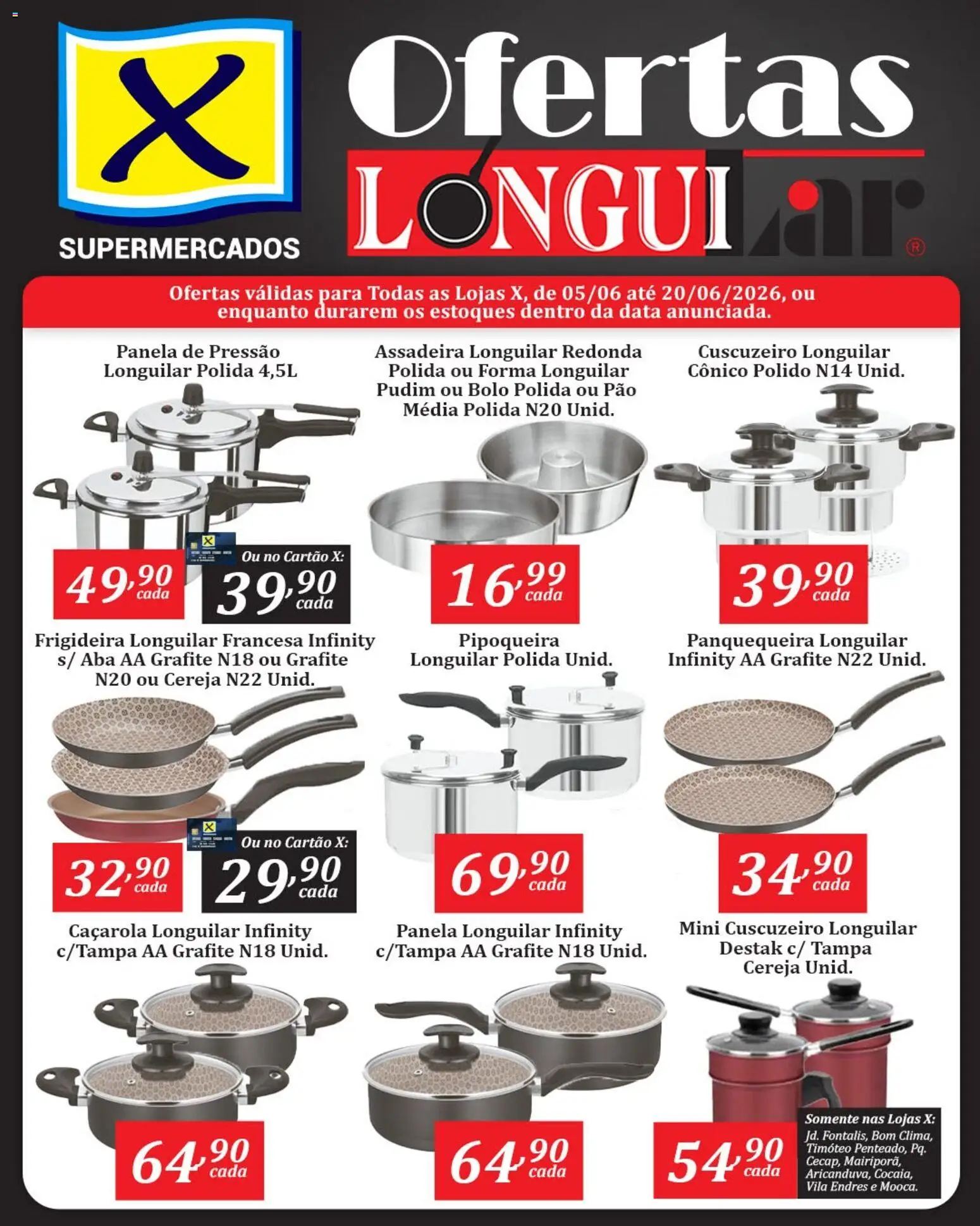 Pré-Visualização do folheto "X Supermercados ofertas Longuilar" da loja X Supermercados válido a partir de 05/06/2026