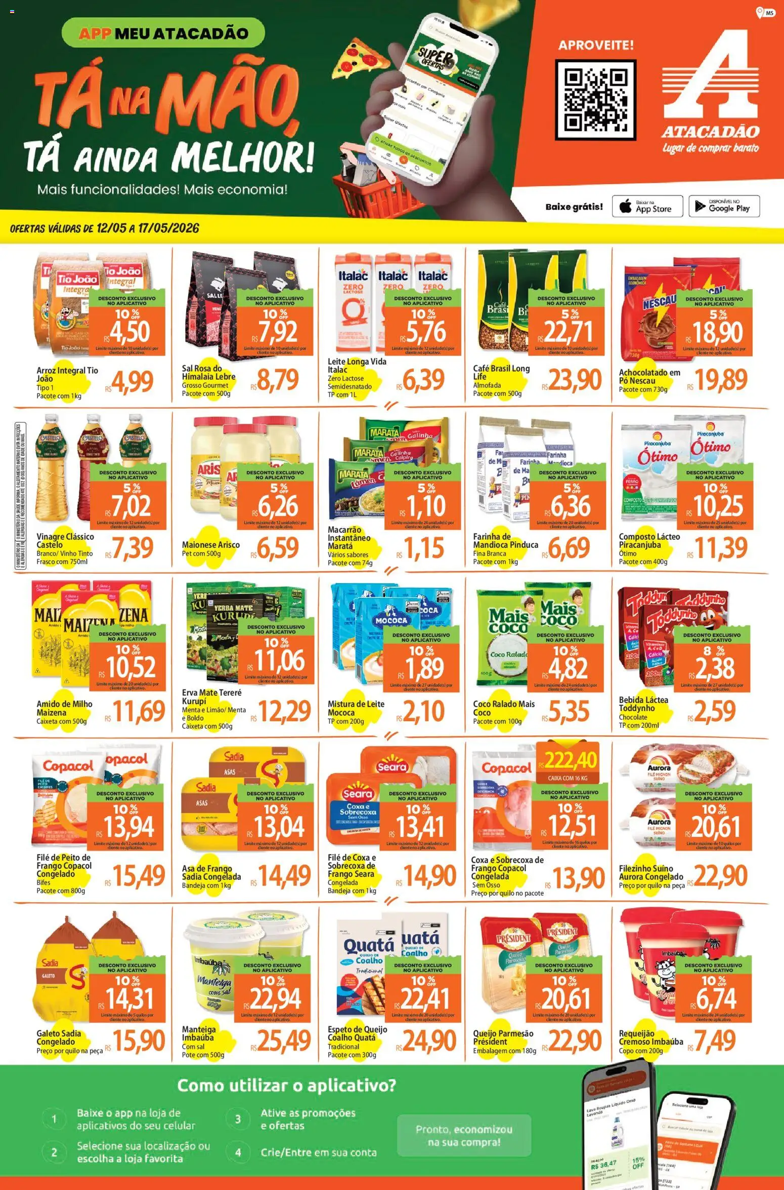 Pré-Visualização do folheto "Atacadão ofertas - MS" da loja Atacadão válido a partir de 12/05/2026