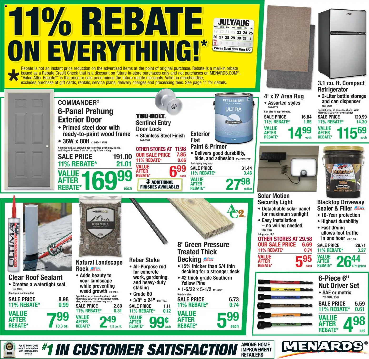 Ad Preview of Menards Menards Weekly Ad from 07/23/2026