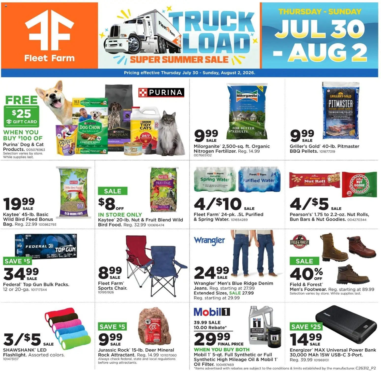Ad Preview of Mills Fleet Farm Mills Fleet Farm Black Friday in July from 07/30/2026