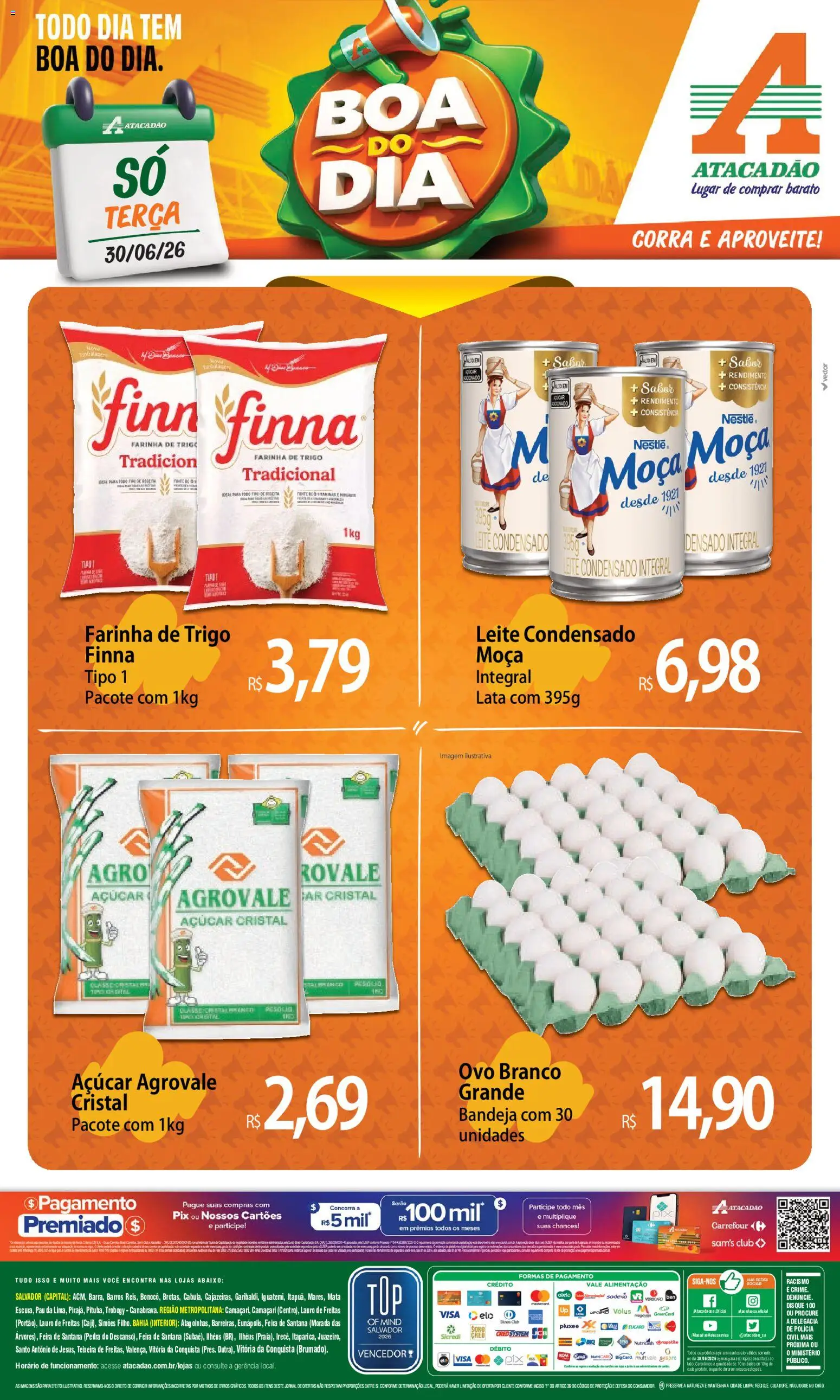 Pré-Visualização do folheto "Atacadão ofertas - BA" da loja Atacadão válido a partir de 30/06/2026