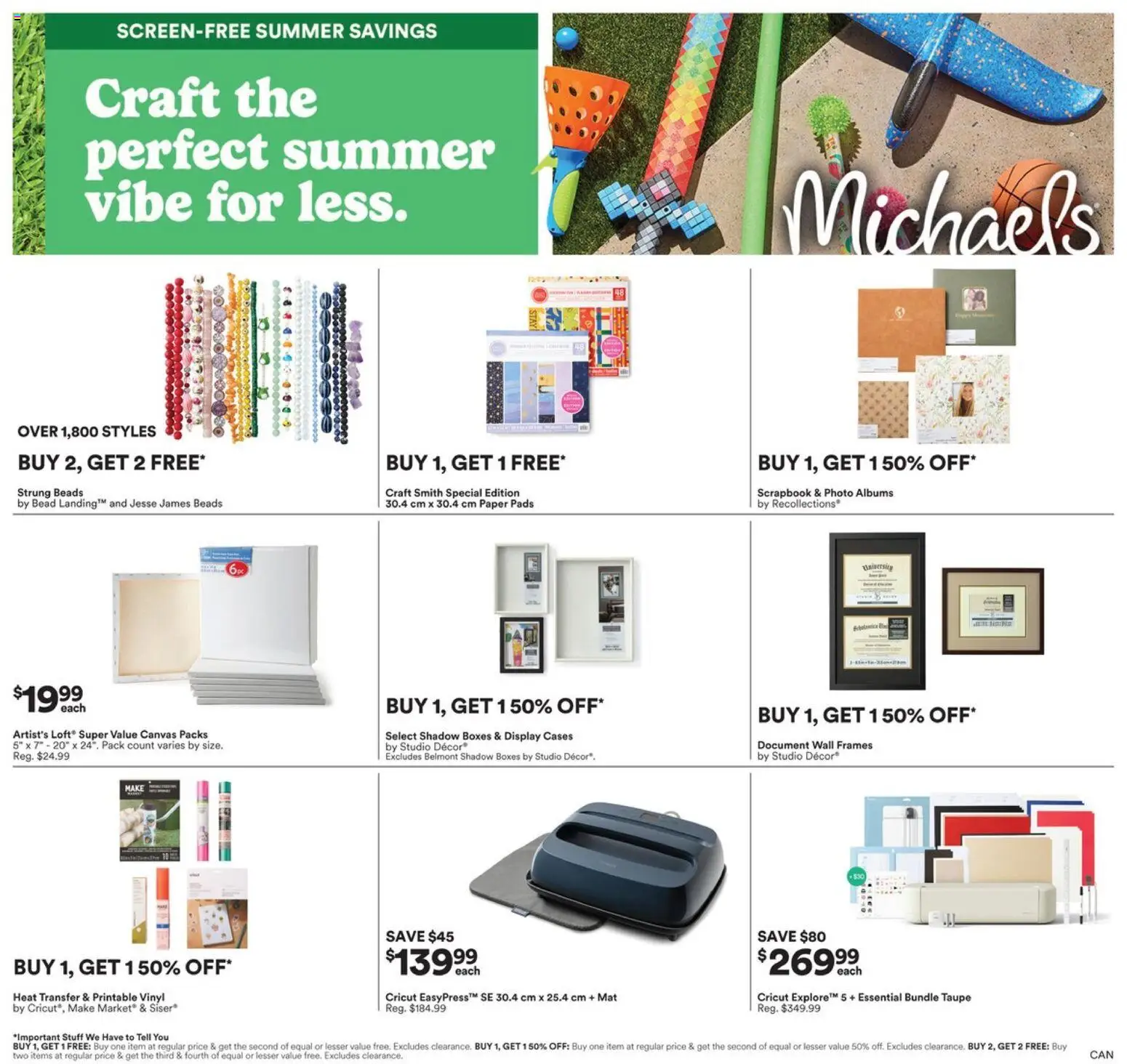 Preview of leaflet Michaels weekly flyer / circulaire from shop Michaels is valid from Jun 19, 2026