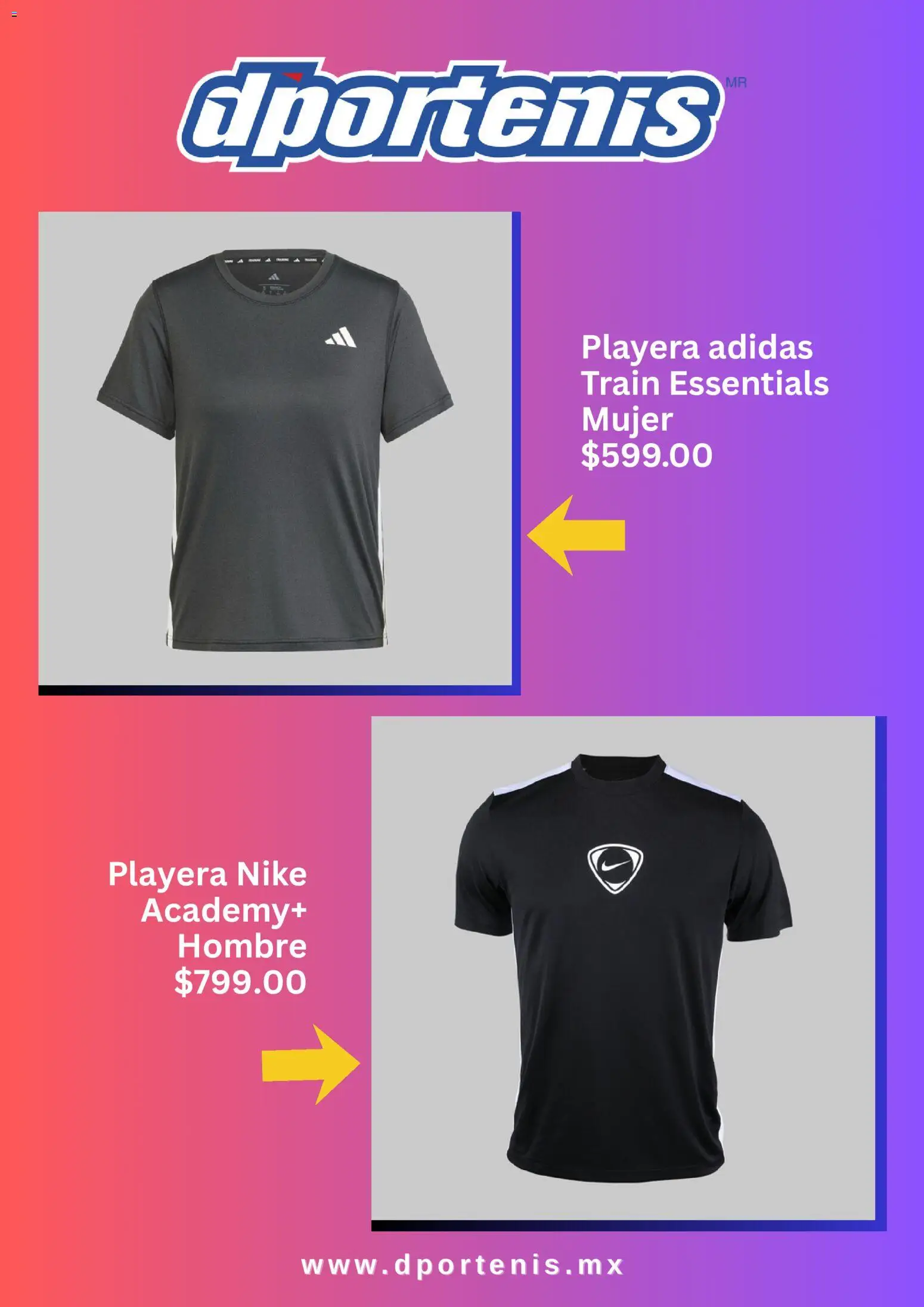 Vista previa las ofertas de la tienda Dportenis - Dportenis catálogo desde el 16/09/2026 - Playera