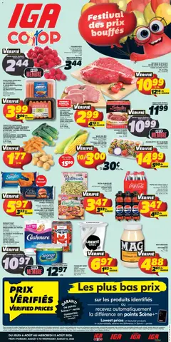 Un aperçu du dépliant IGA weekly flyer / circulaire du magasin IGA est valide à partir 6 août 2026