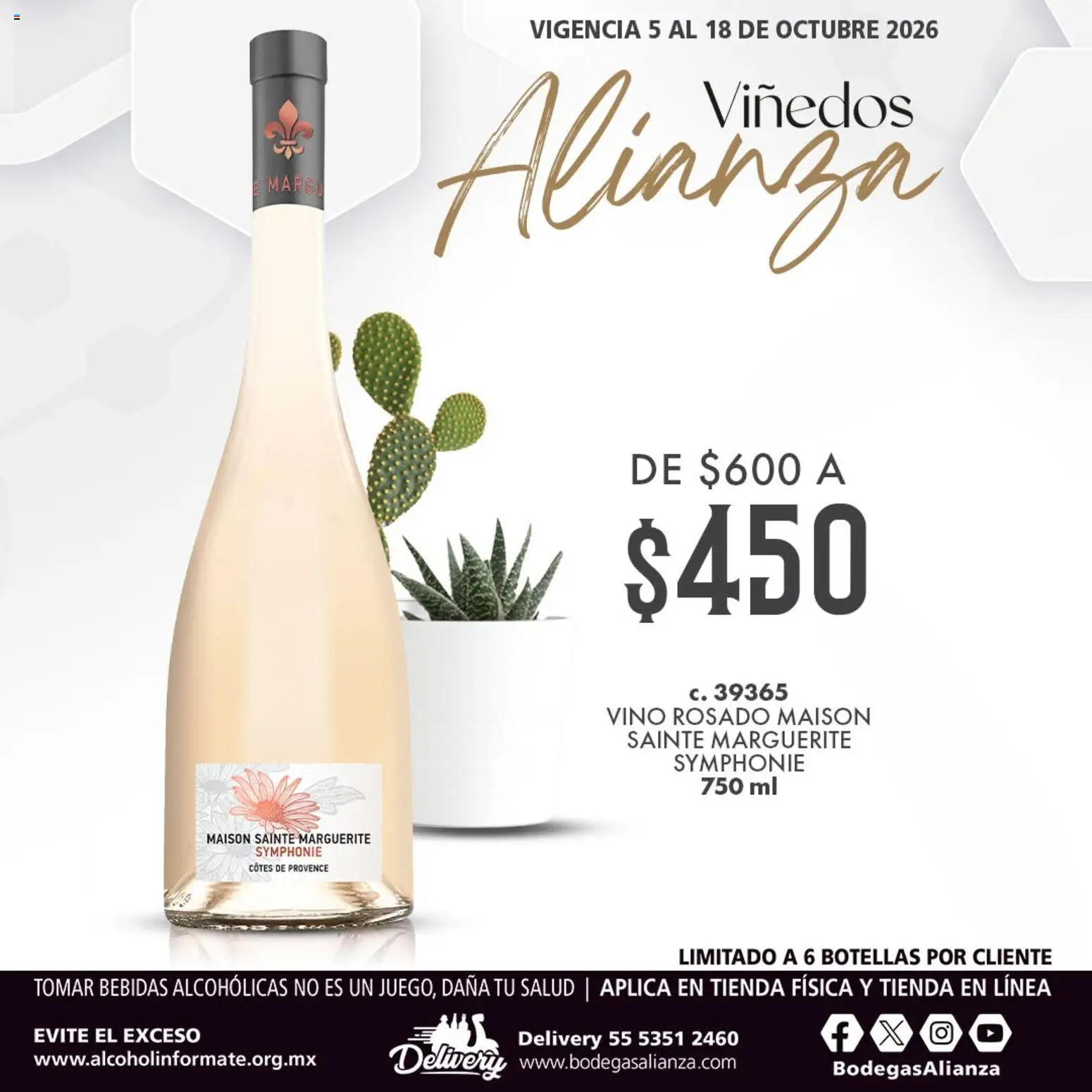Vista previa las ofertas de la tienda Bodegas Alianza - Bodegas Alianza catálogo Viñedos Alianza desde el 05/10/2026 