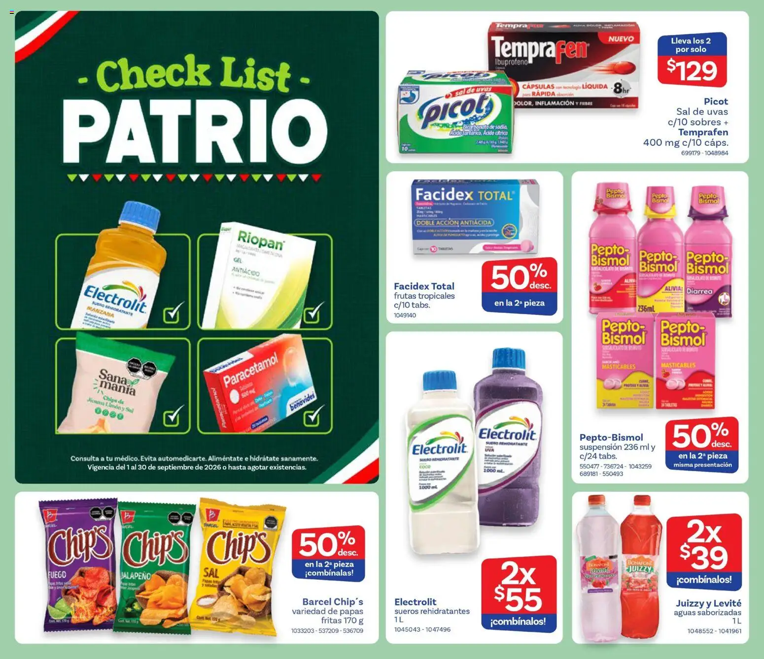 Vista previa las ofertas de la tienda Farmacia Benavides - Farmacia Benavides catálogo desde el 01/09/2026 