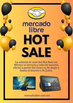 Vista previa las ofertas de la tienda Mercado Libre - Mercado Libre Hot Sale aviso desde el 07/05/2026 