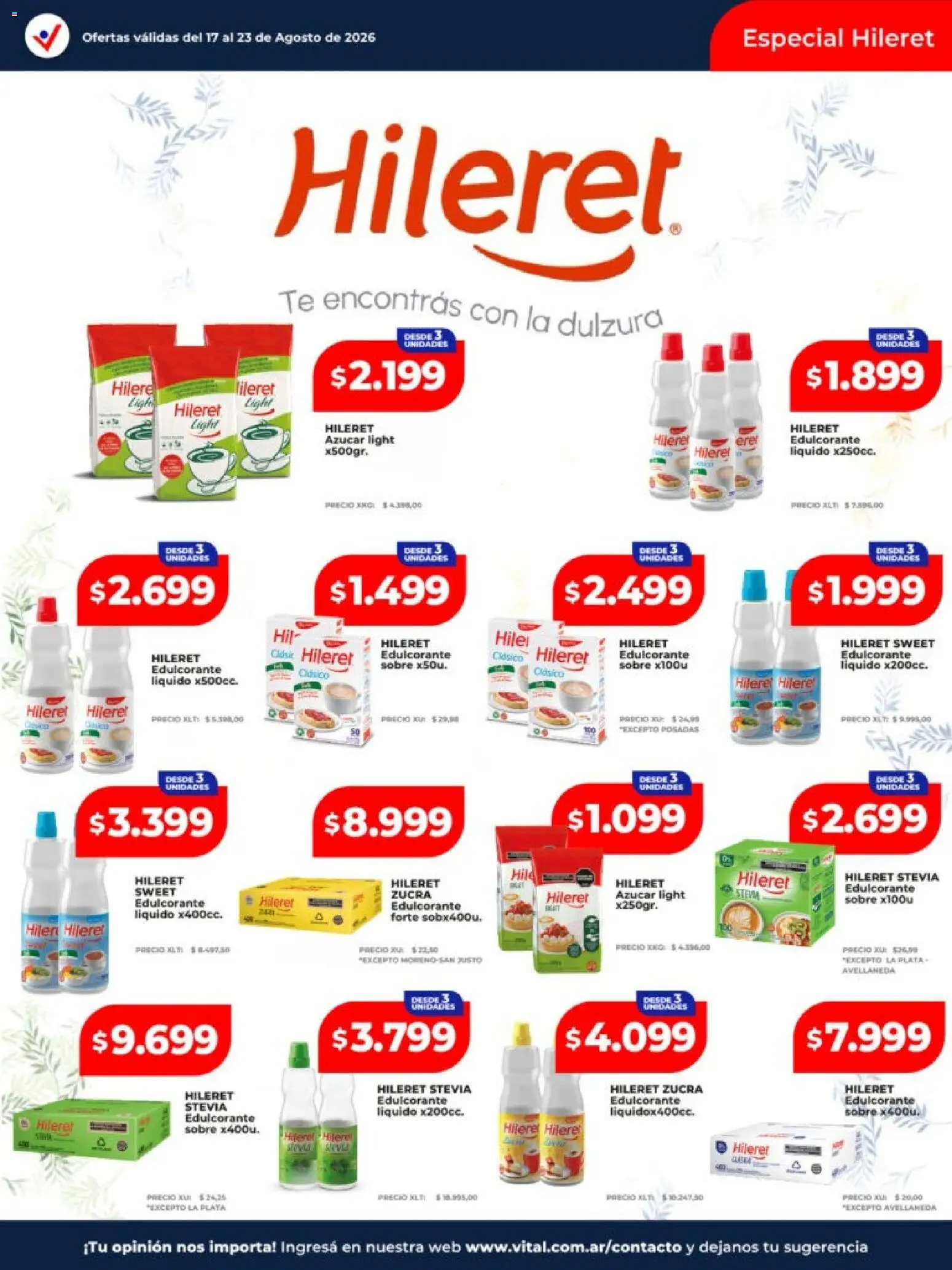 Vista previa del folleto de la tienda Vital válido desde el 17/08/2026 