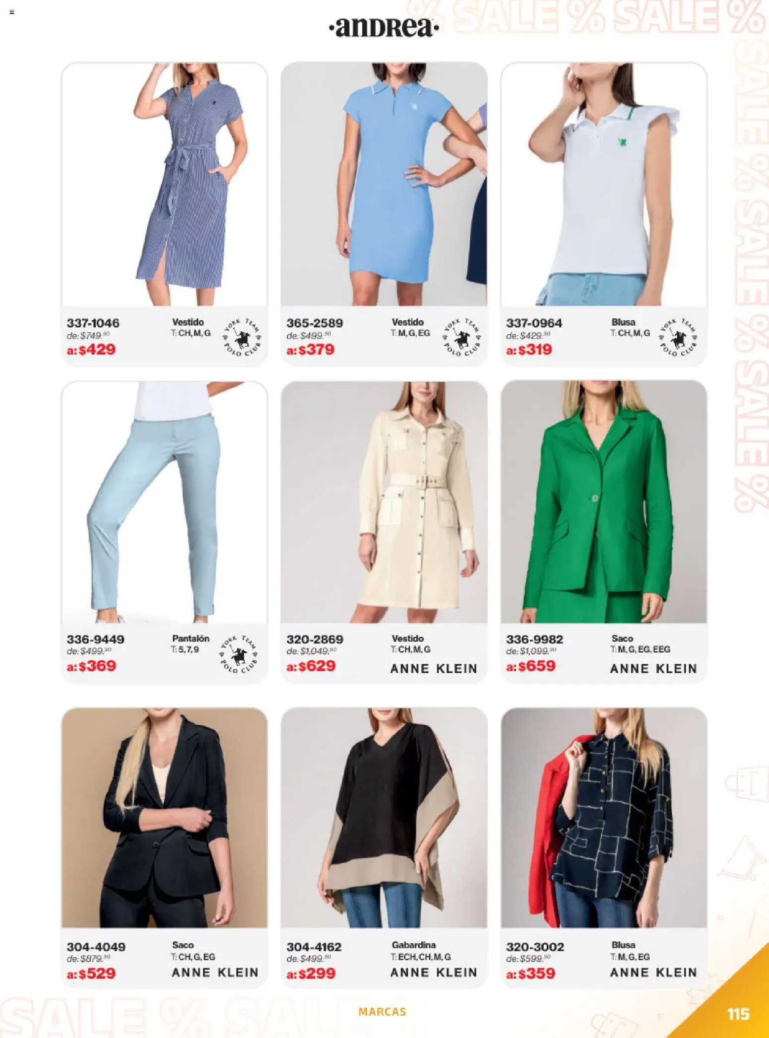 Vista previa las ofertas de la tienda Andrea - Catálogo Outlet desde el 21/12/2025 - Vestido, Blusa, Sal