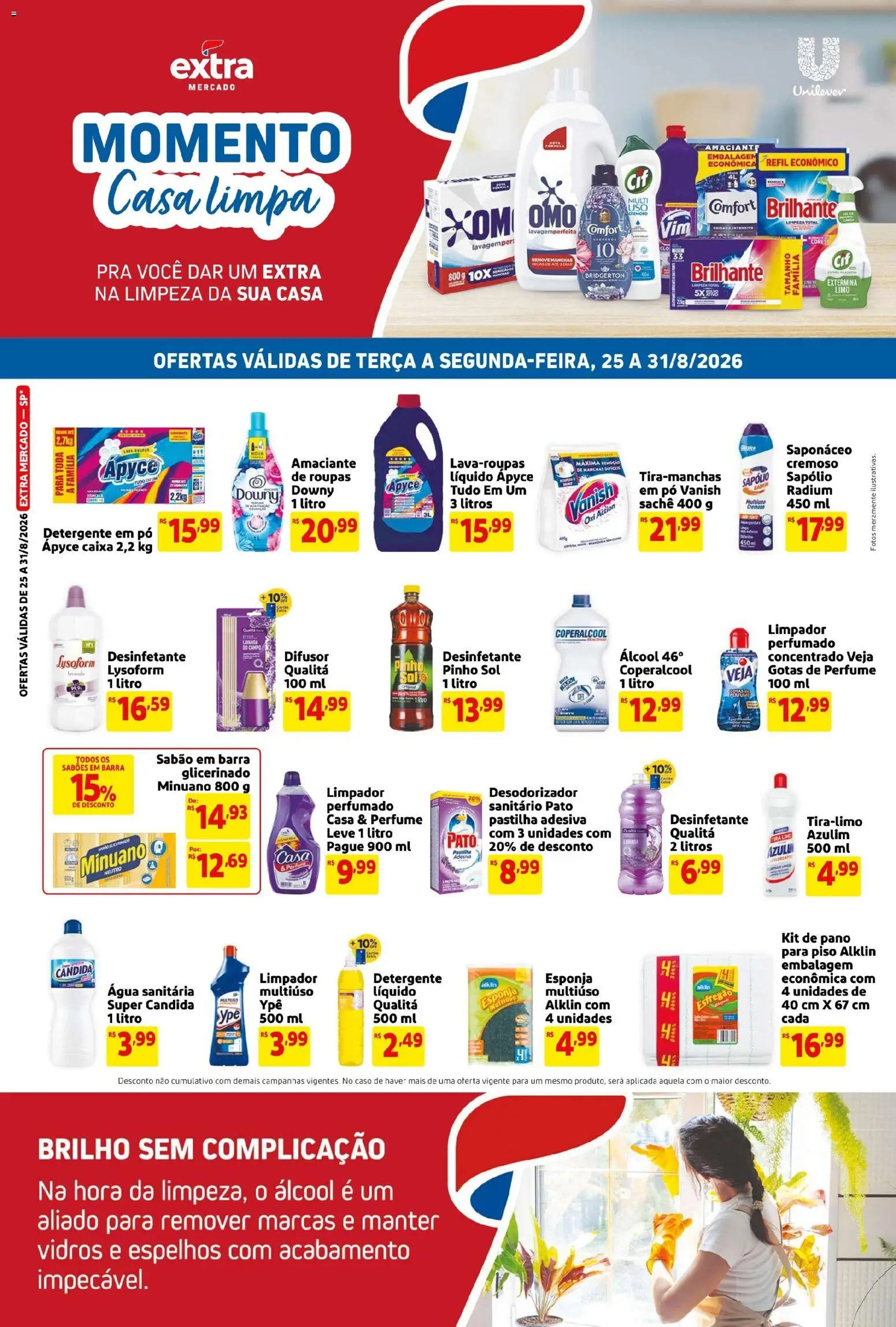Pré-Visualização do folheto "Extra ofertas de Mercado Casa Limpa" da loja Extra válido a partir de 25/08/2026