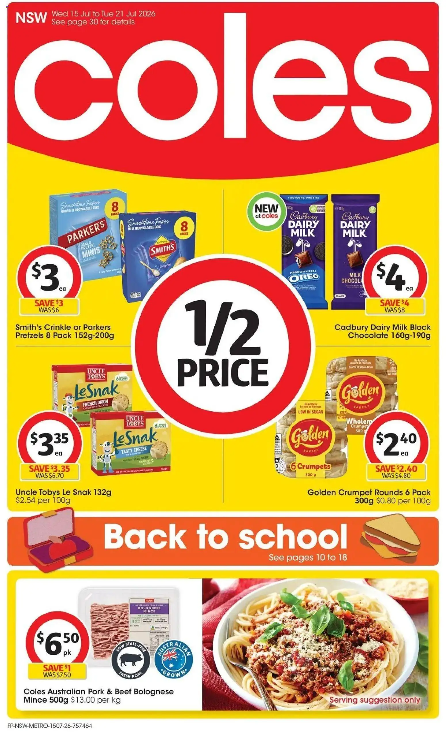 Preview of catalogue Coles catalogue from shop Coles valid 15/07/2026