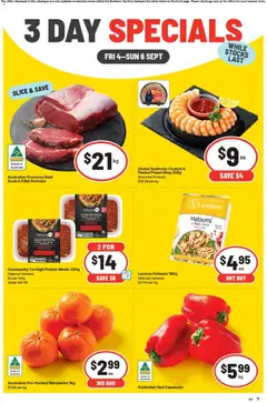 Preview of catalogue IGA 3 Day Specials Zuccoli from shop IGA valid 04/09/2026