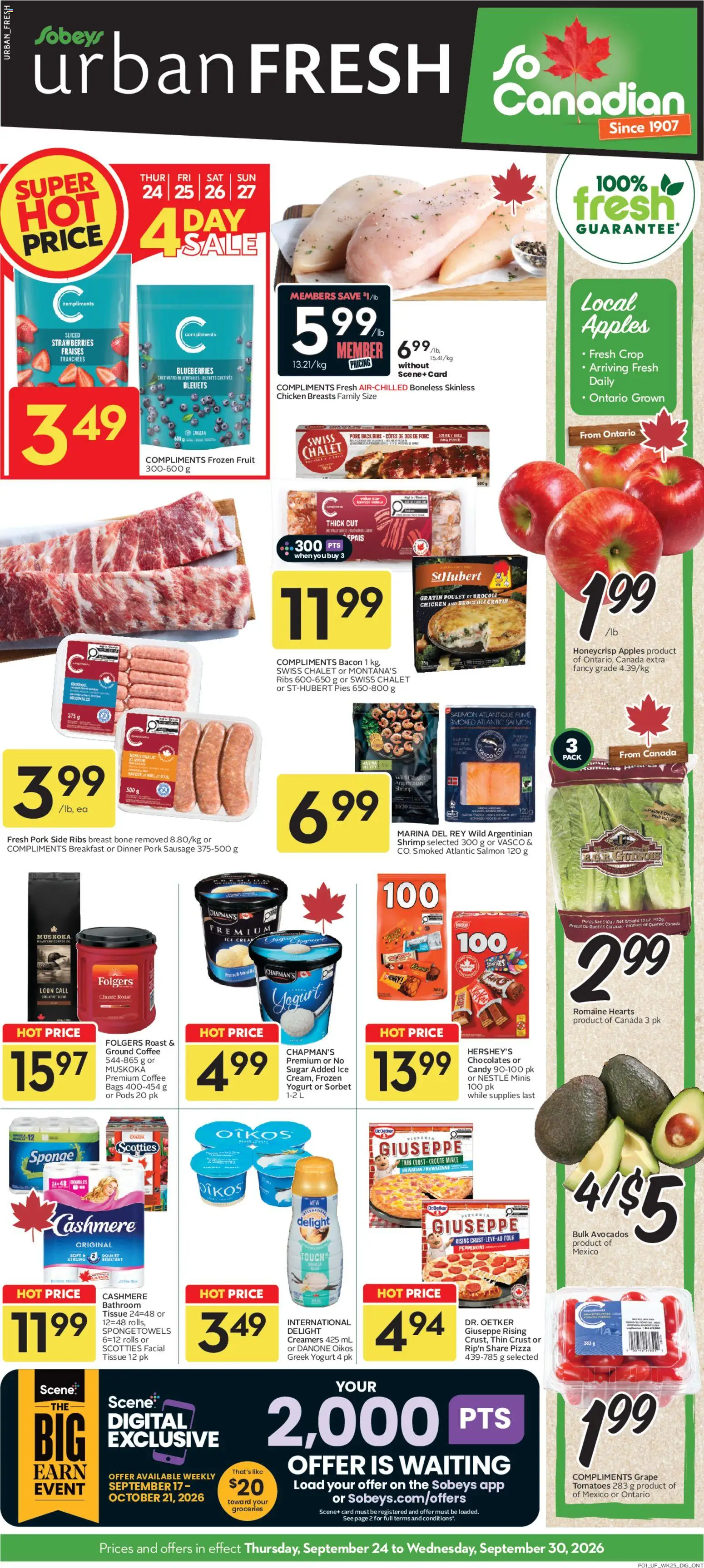 Preview of leaflet Sobeys weekly flyer / circulaire from shop Sobeys is valid from Sep 24, 2026