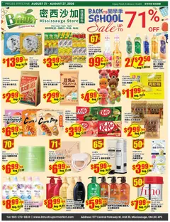 Preview of leaflet Btrust Supermarket weekly flyer - Mississauga from shop Btrust Supermarket is valid from Aug 21, 2026