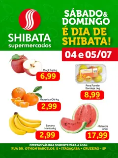 Pré-Visualização do folheto "Shibata ofertas Cruzeiro" da loja Shibata válido a partir de 04/07/2026