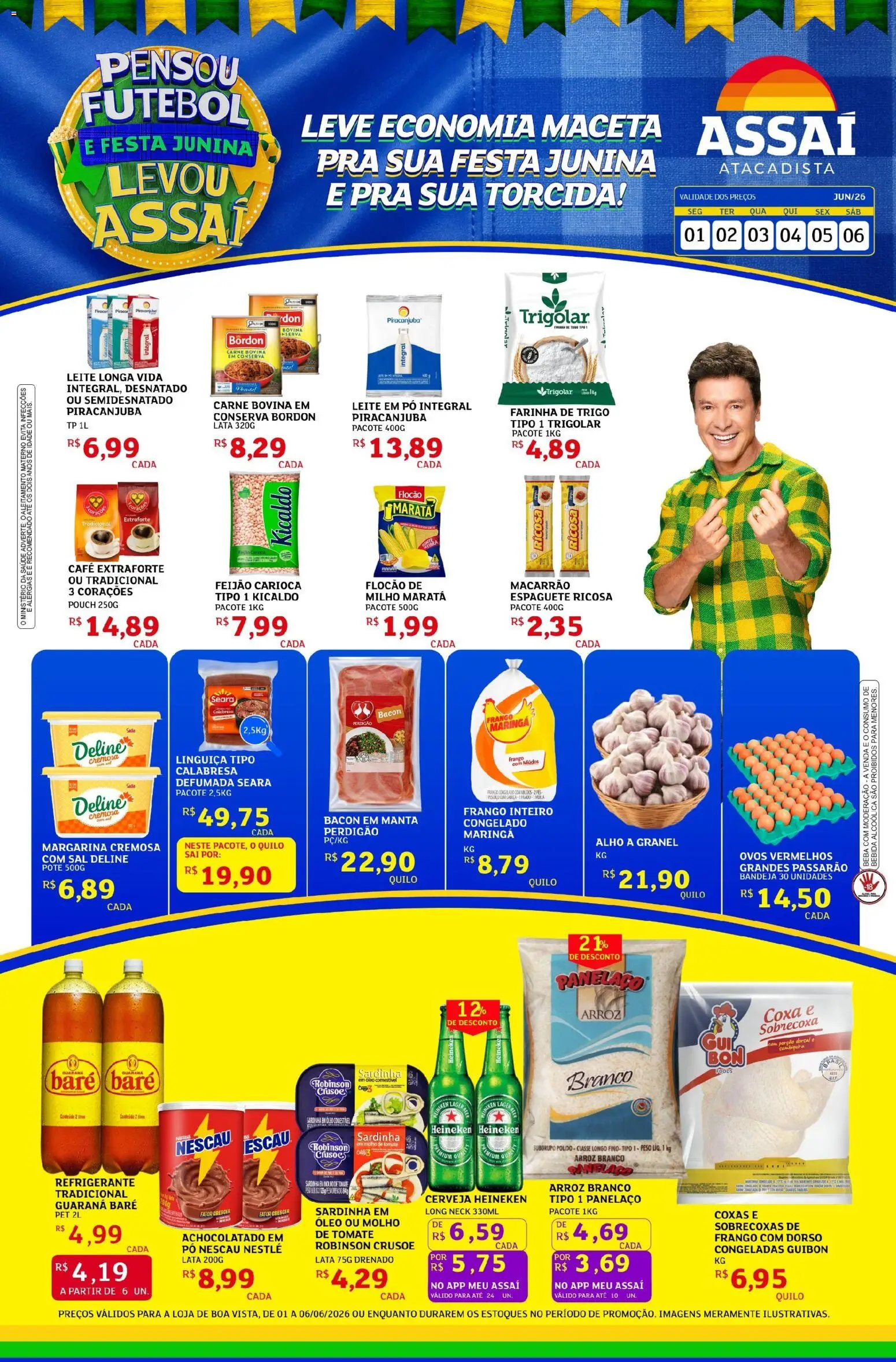 Pré-Visualização do folheto "Assaí Atacadista ofertas - RR" da loja Assaí Atacadista válido a partir de 01/06/2026