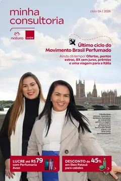 Pré-Visualização do folheto "Campanha 04: Minha Consultoria" da loja Avon válido a partir de 18/02/2026