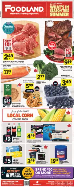 Preview of leaflet Foodland weekly flyer / circulaire from shop Foodland is valid from Jul 09, 2026