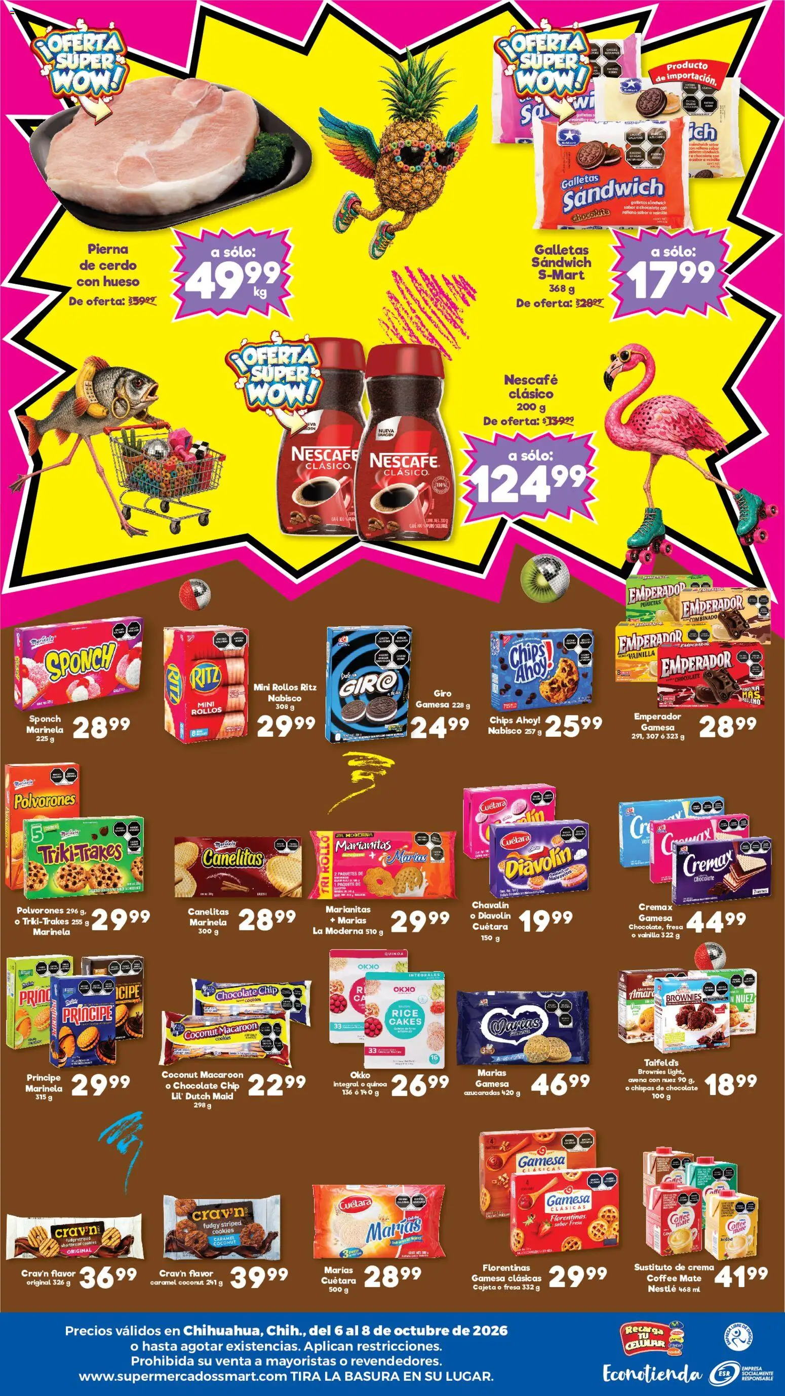 Vista previa las ofertas de la tienda S-Mart - S-Mart folleto Ofertas de feria Chihuahua desde el 06/10/2026 