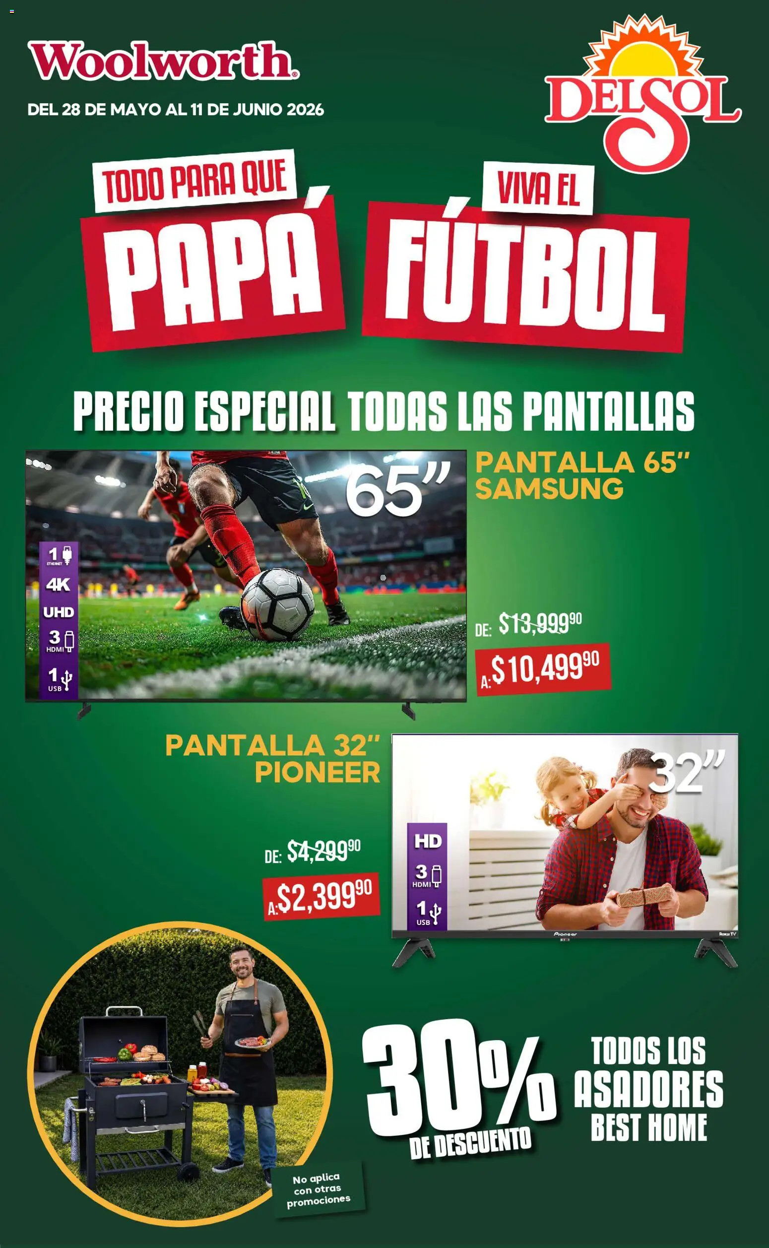 Vista previa las ofertas de la tienda Del Sol y Woolworth - Del Sol y Woolworth catálogo desde el 28/05/2026 