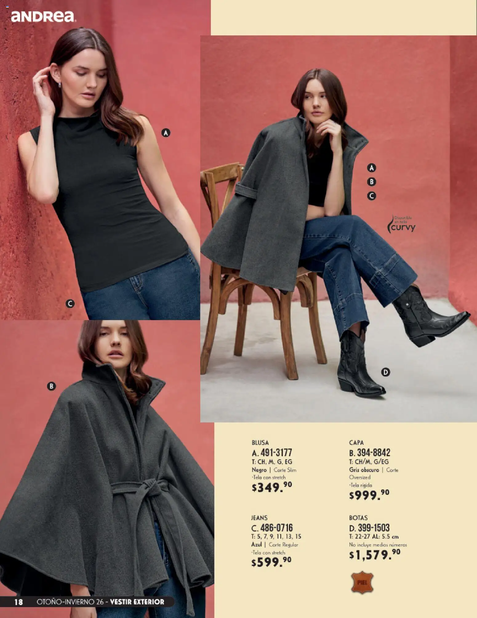 Vista previa las ofertas de la tienda Andrea - Andrea catálogo Vestir desde el 23/08/2026 