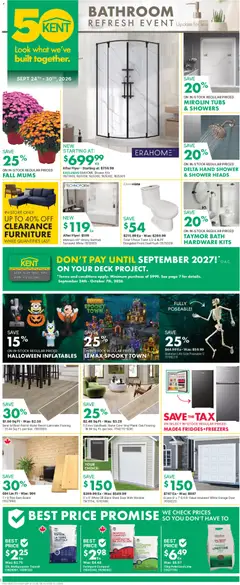 Un aperçu du dépliant Kent weekly flyer / circulaire du magasin Kent est valide à partir 24 sept. 2026