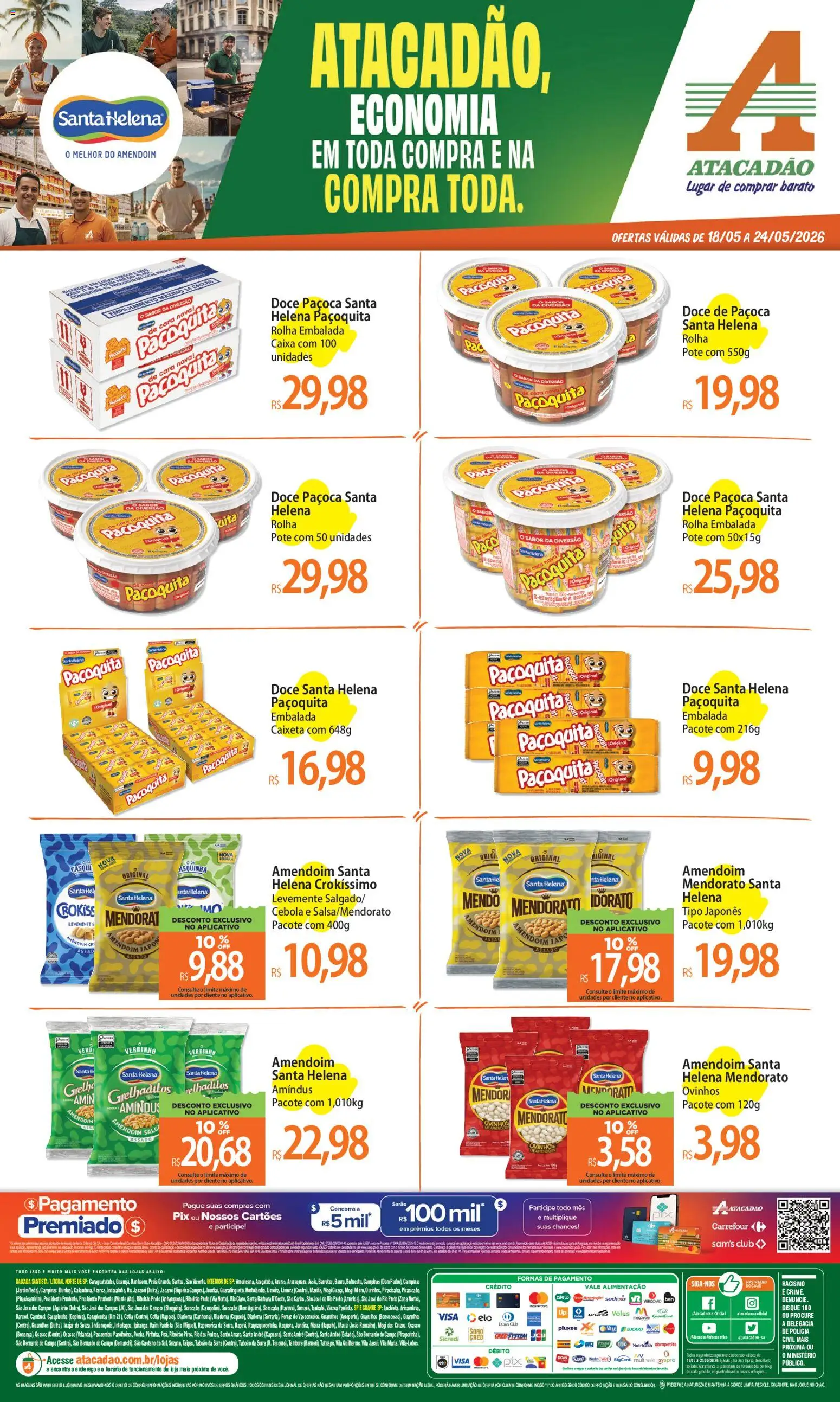 Pré-Visualização do folheto "Atacadão ofertas - SP" da loja Atacadão válido a partir de 18/05/2026