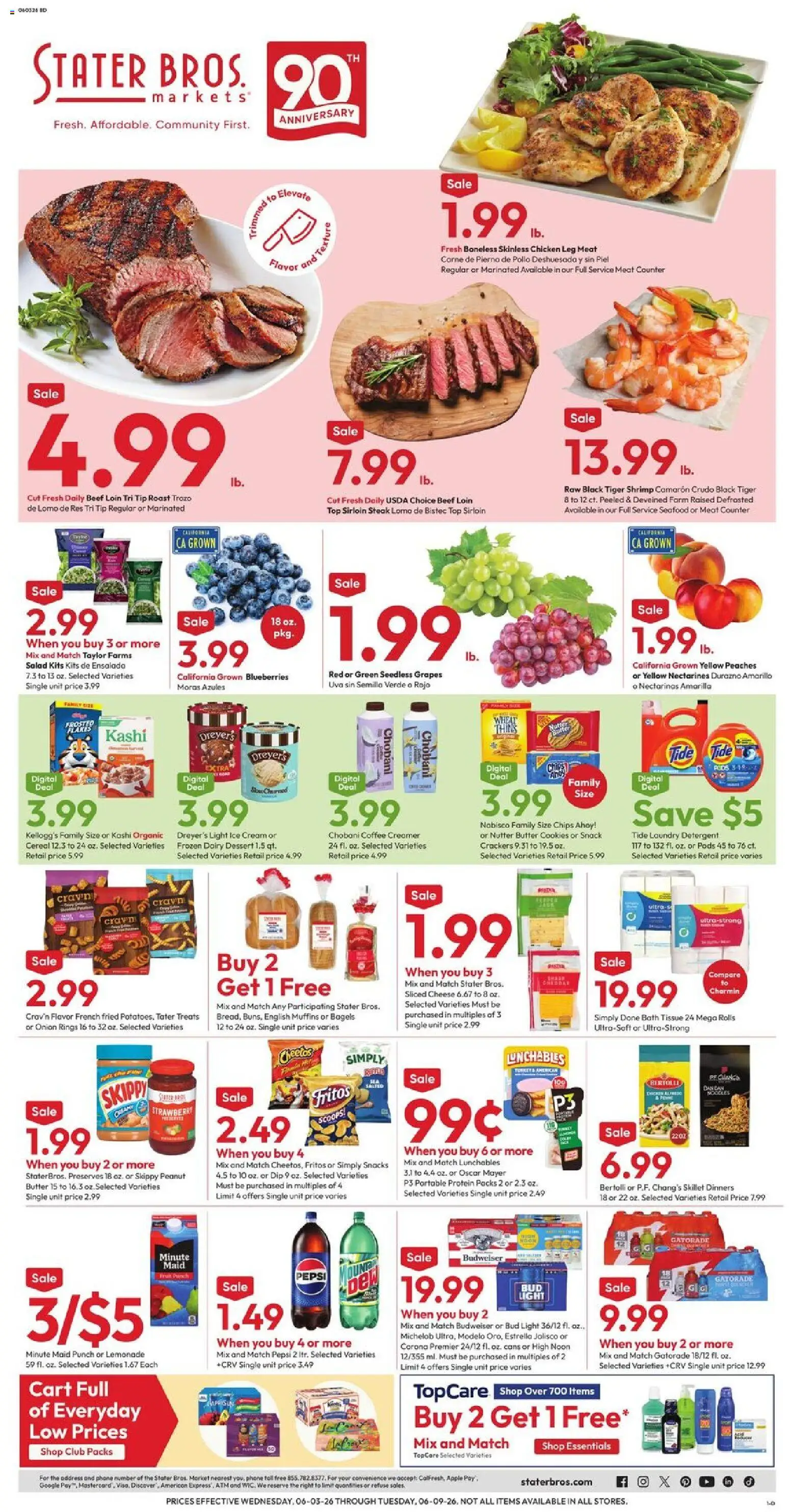 Ad Preview of Stater Bros Stater Bros Weekly Ad from 06/03/2026