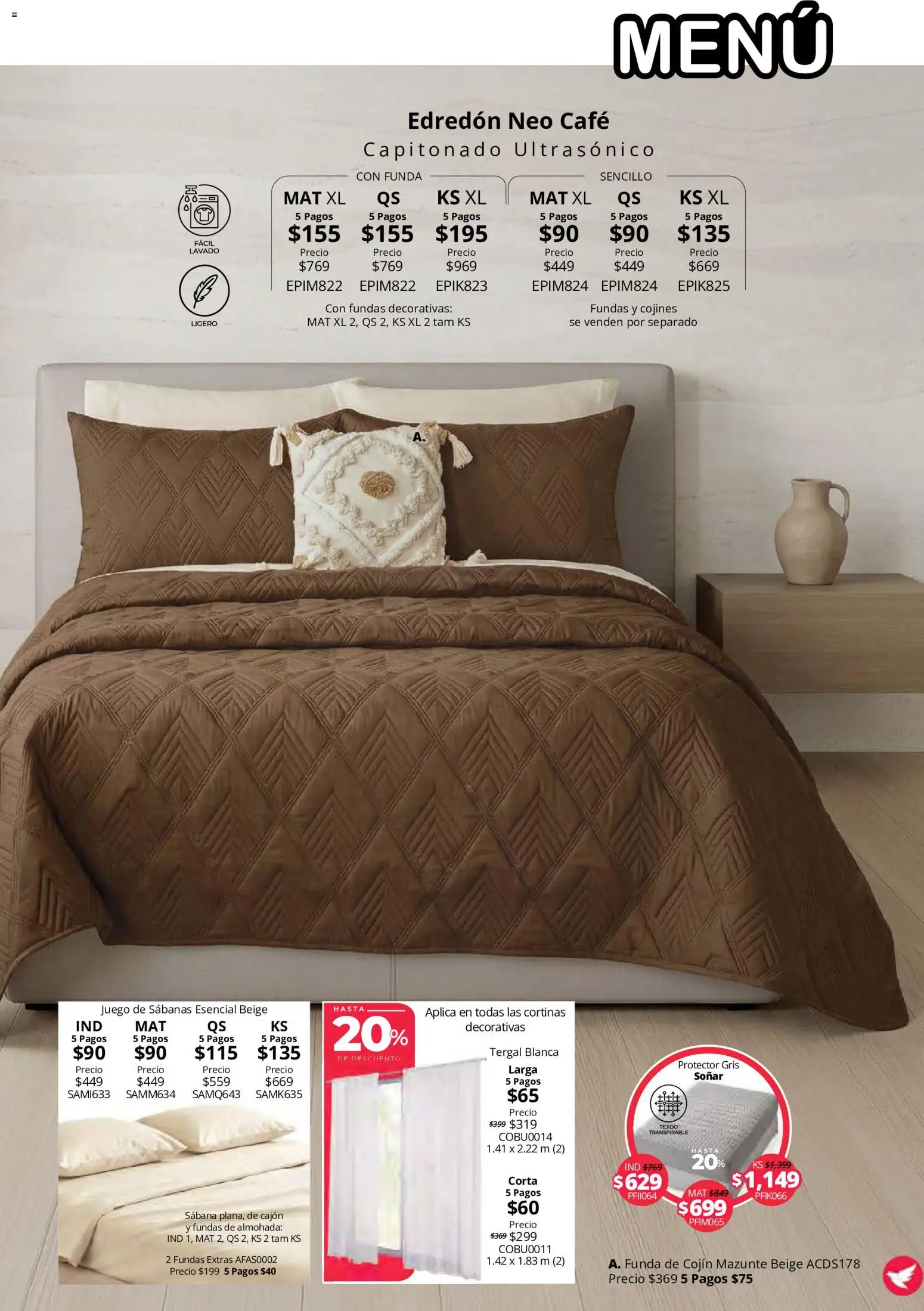 Vista previa las ofertas de la tienda Colchas Concord - Colchas Concord catálogo desde el 15/10/2026 