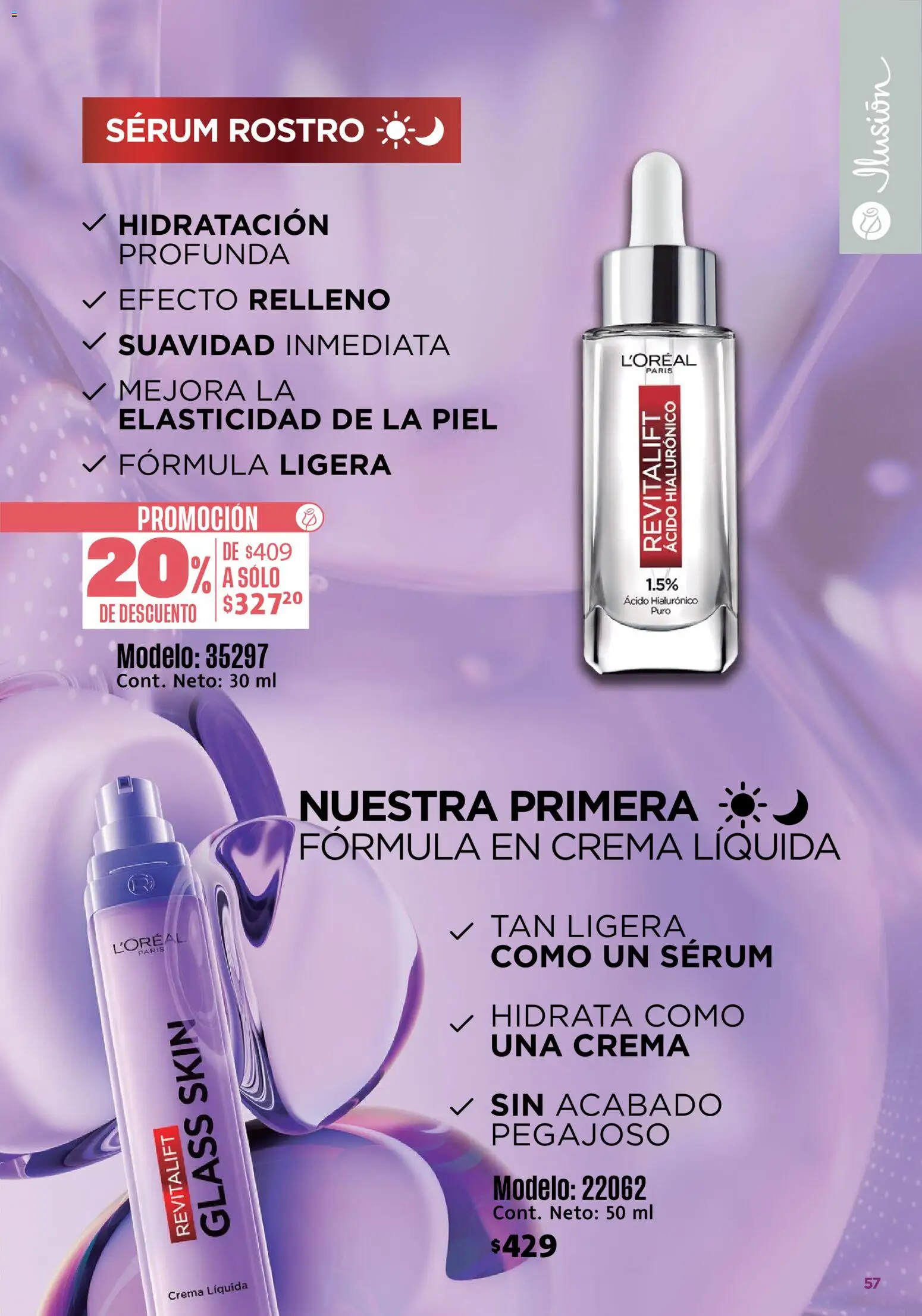 Vista previa las ofertas de la tienda Ilusión - Ilusión catálogo Marcas Amigas desde el 01/09/2026 - Crema, Serum