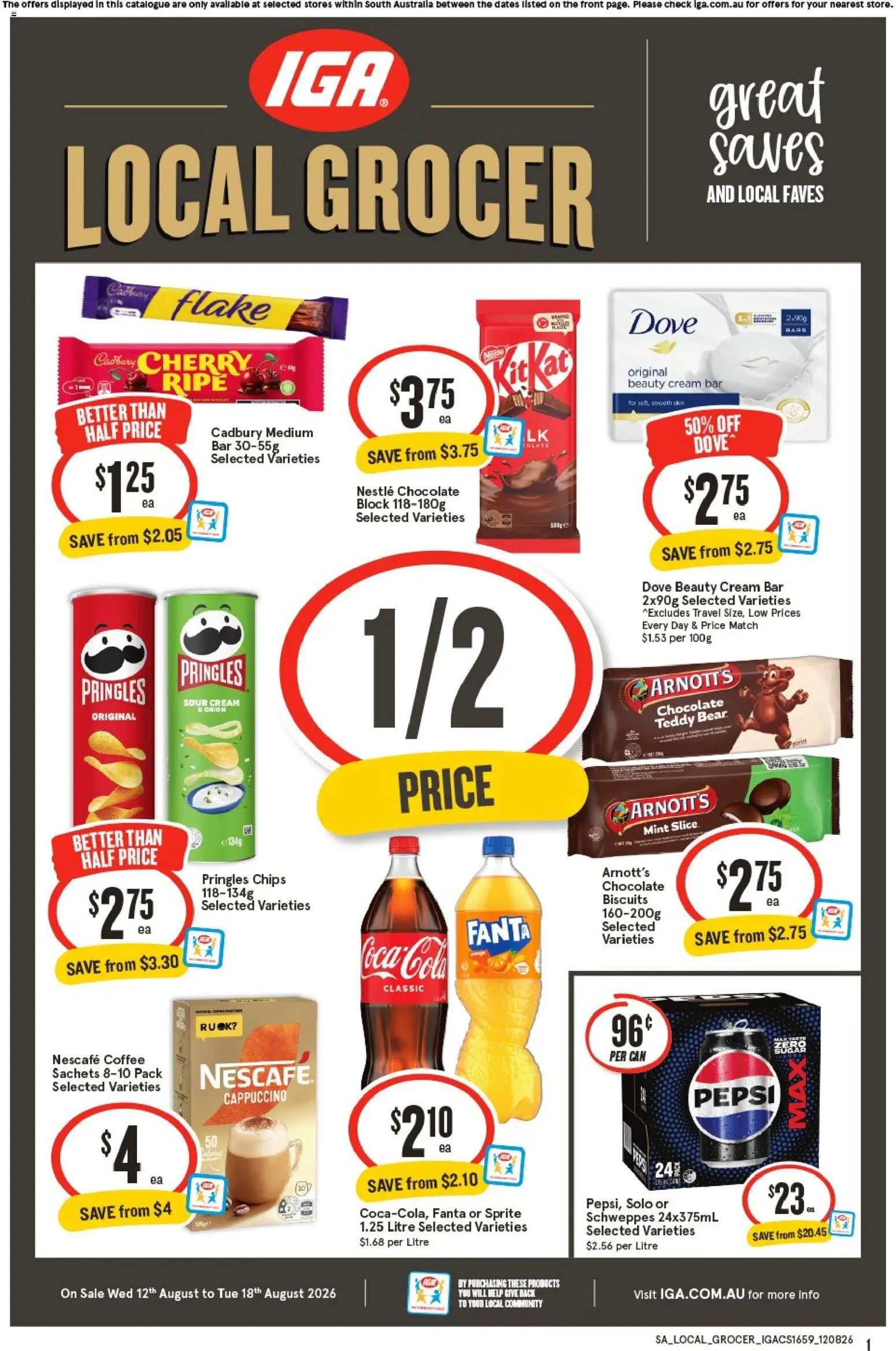 Preview of catalogue IGA Local Grocer SA from shop IGA valid 12/08/2026