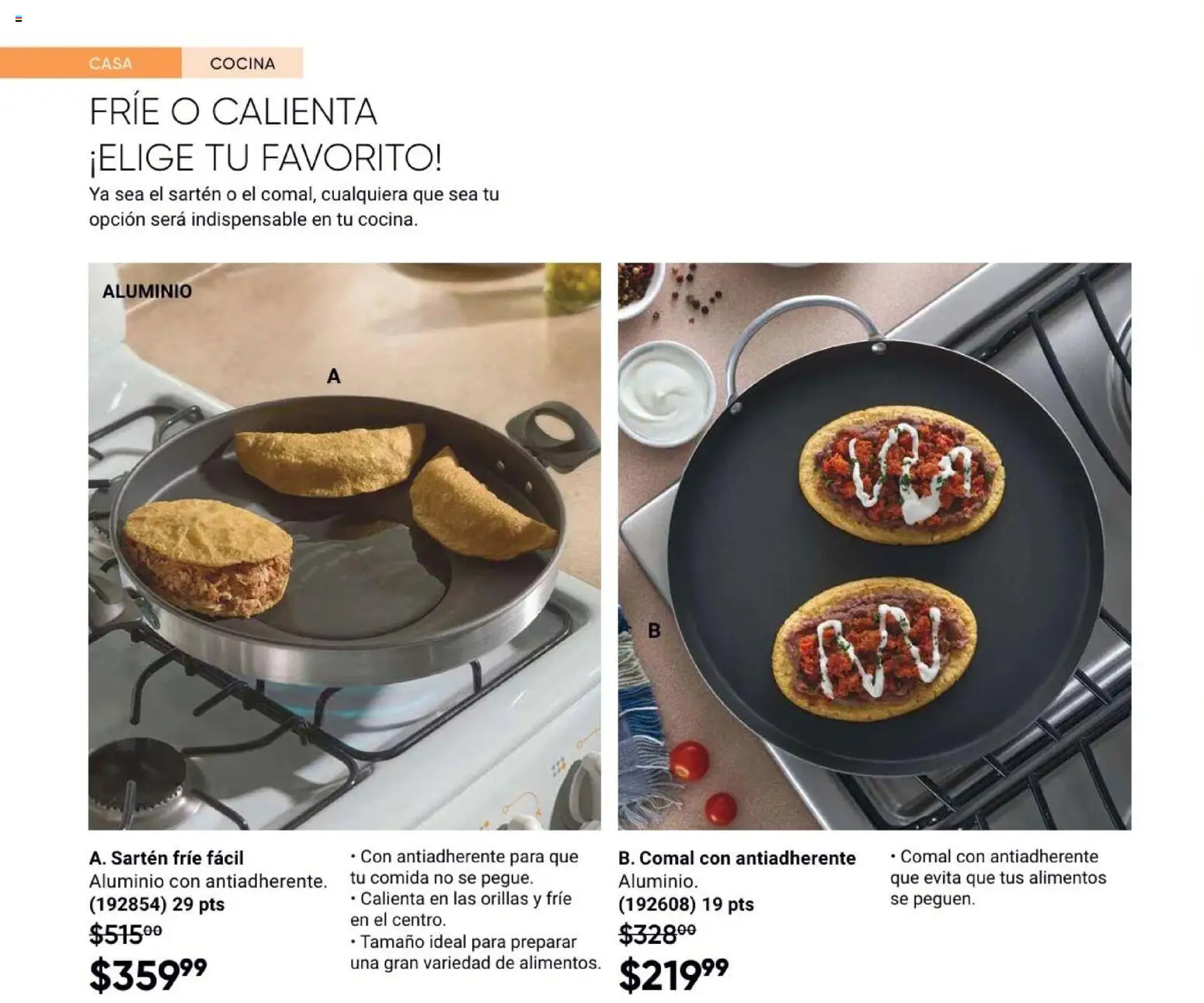 Vista previa las ofertas de la tienda AVON - Casa & Estilo 4 2026 desde el 20/02/2026 - Pan, Cocina, Alimentos, Sartén