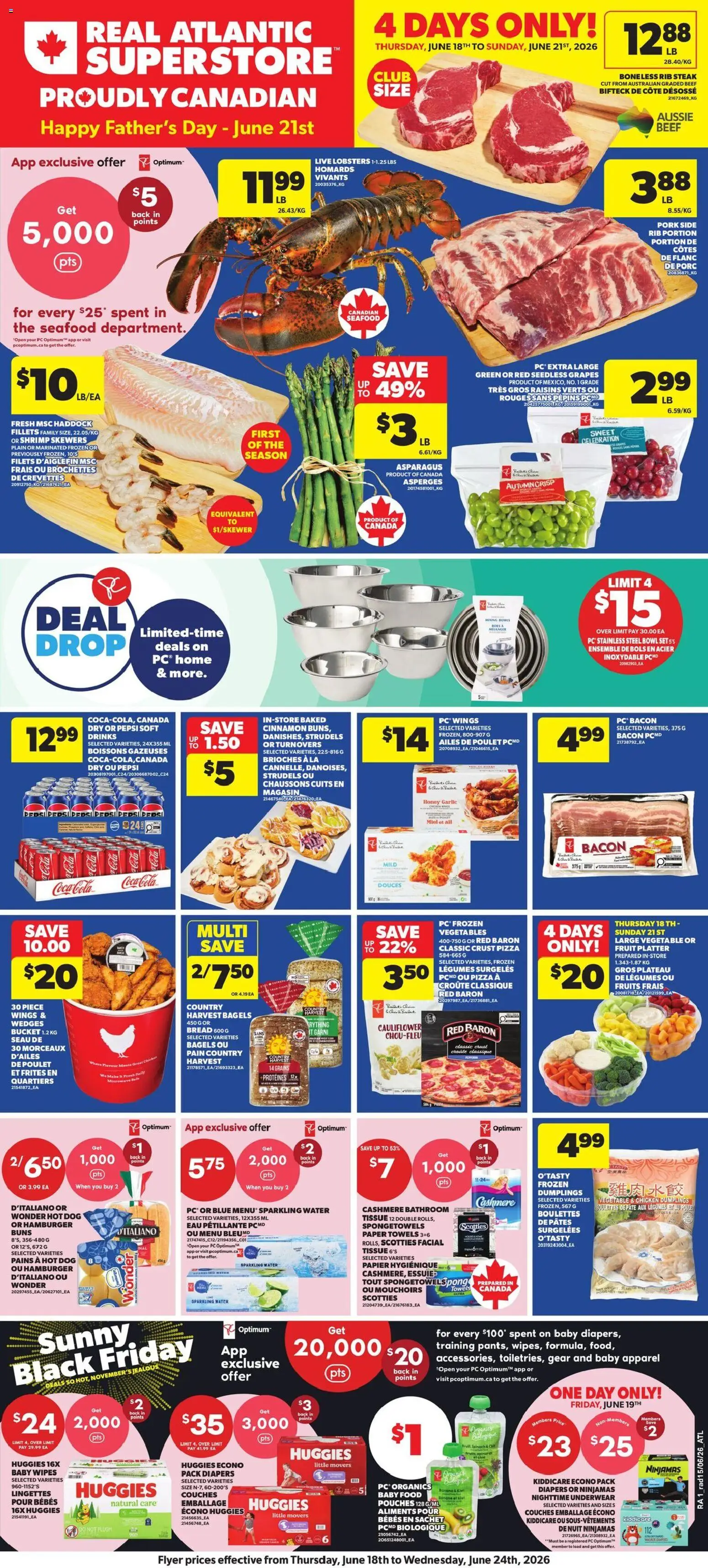Preview of leaflet Atlantic Superstore weekly flyer / circulaire from shop Atlantic Superstore is valid from Jun 18, 2026