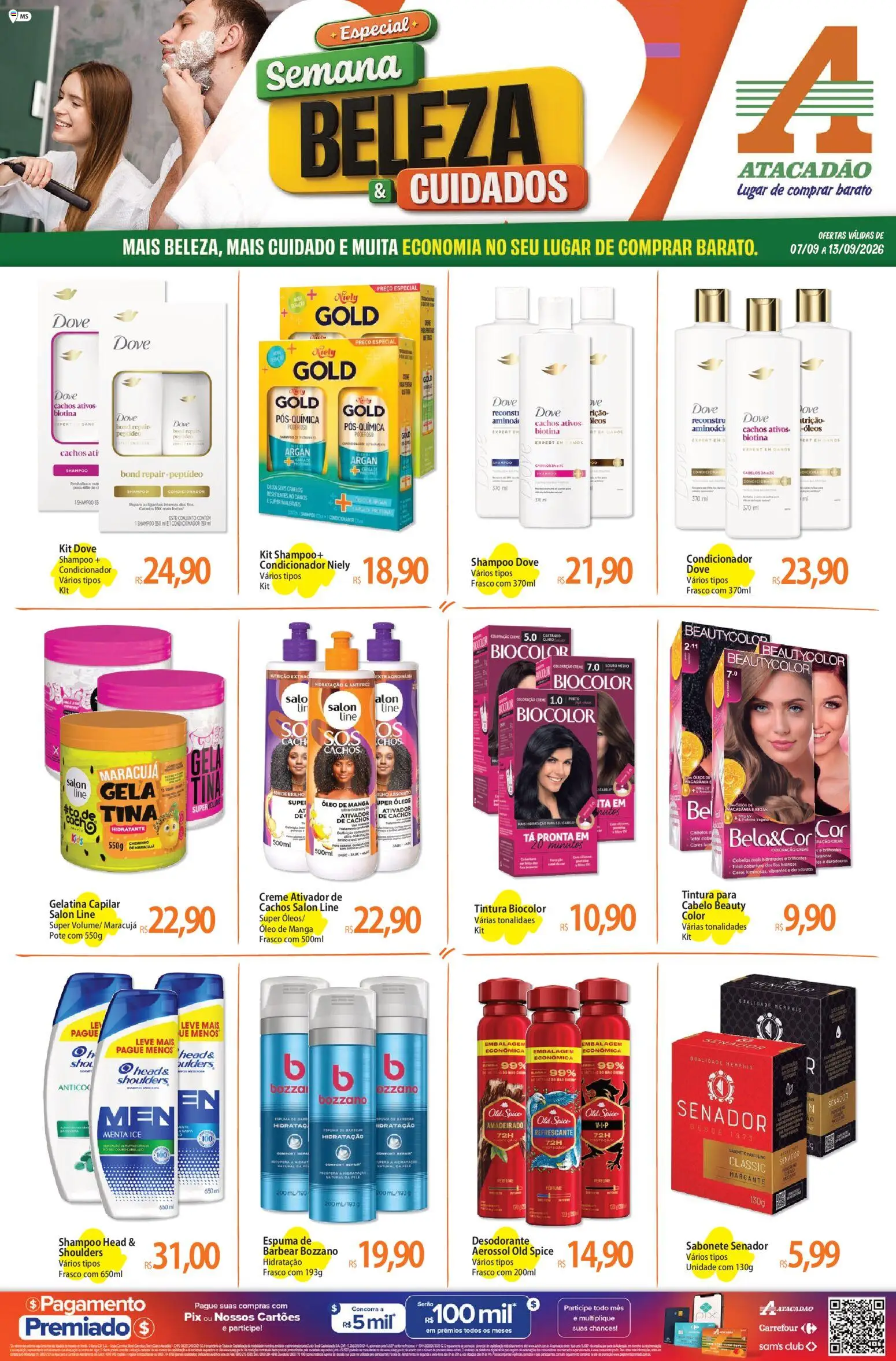 Pré-Visualização do folheto "Atacadão ofertas - MS" da loja Atacadão válido a partir de 07/09/2026 - Perfume, Shampoo, Manga, Desodorante, Maracujá, Condicionador, Espuma de barbear, Macadâmia