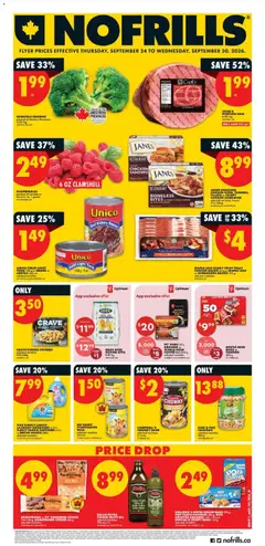 Un aperçu du dépliant No Frills weekly flyer - AB du magasin No Frills est valide à partir 24 sept. 2026