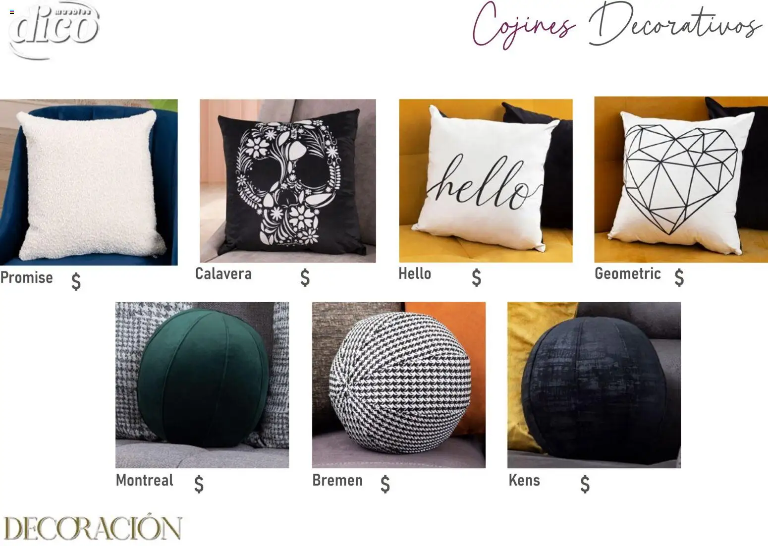 Vista previa las ofertas de la tienda Muebles Dico - Catálogo Decoración desde el 09/12/2025 