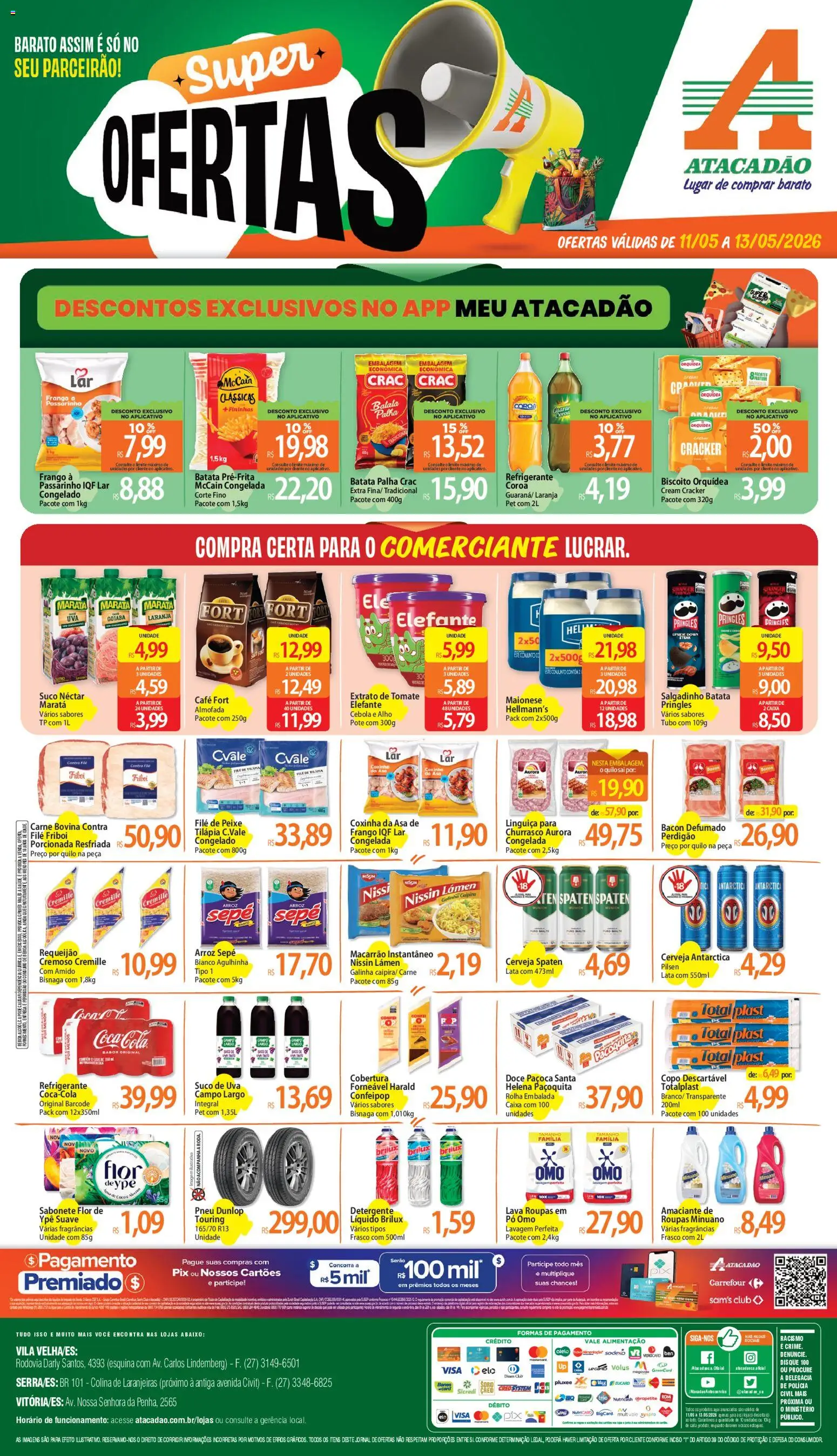 Pré-Visualização do folheto "Atacadão ofertas - ES" da loja Atacadão válido a partir de 11/05/2026